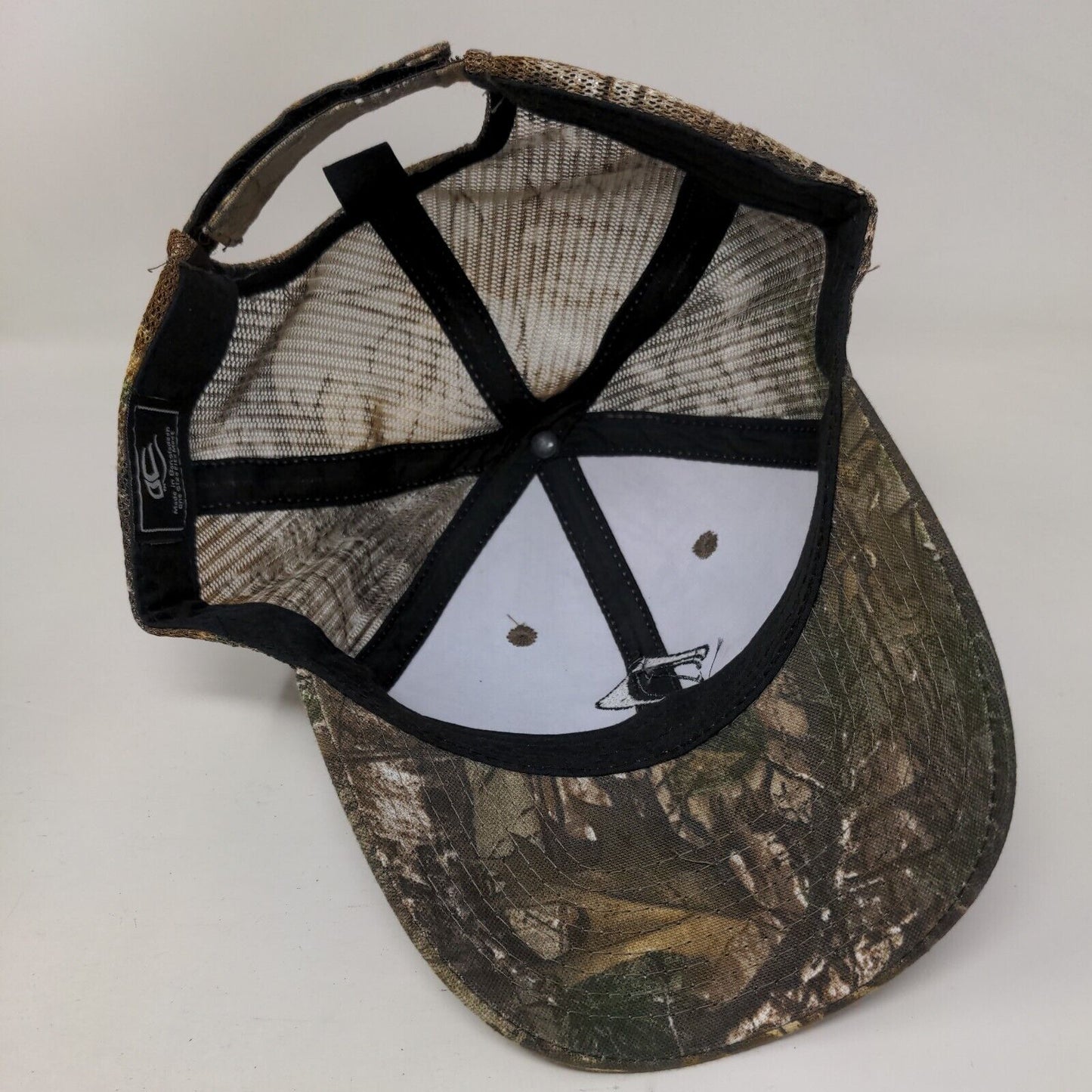 ADM Strapback Mesh Back Trucker Hat Camo OSFM Realtree W/Tags