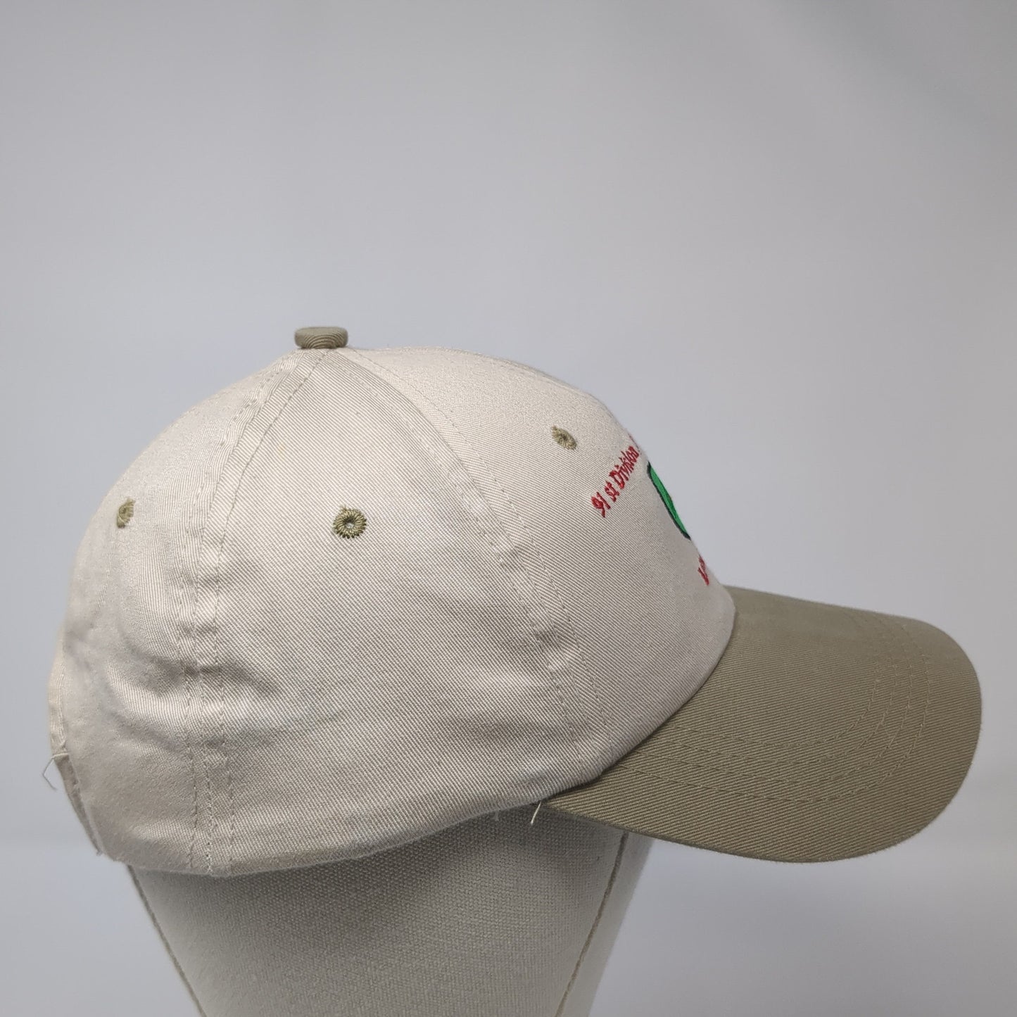 91st Division Training Support Snapback Hat Brown One Size Adjustable