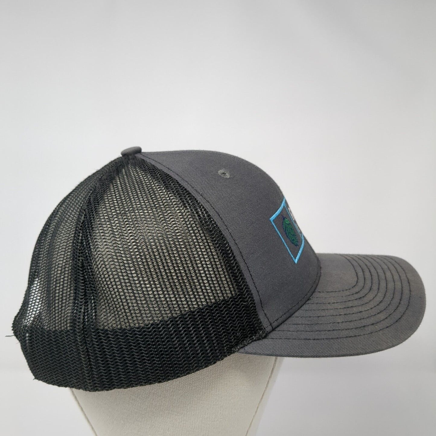 Gooding Farms Est. 1895 Snapback Trucker Hat Gray OS Adjustable Mesh Richardson