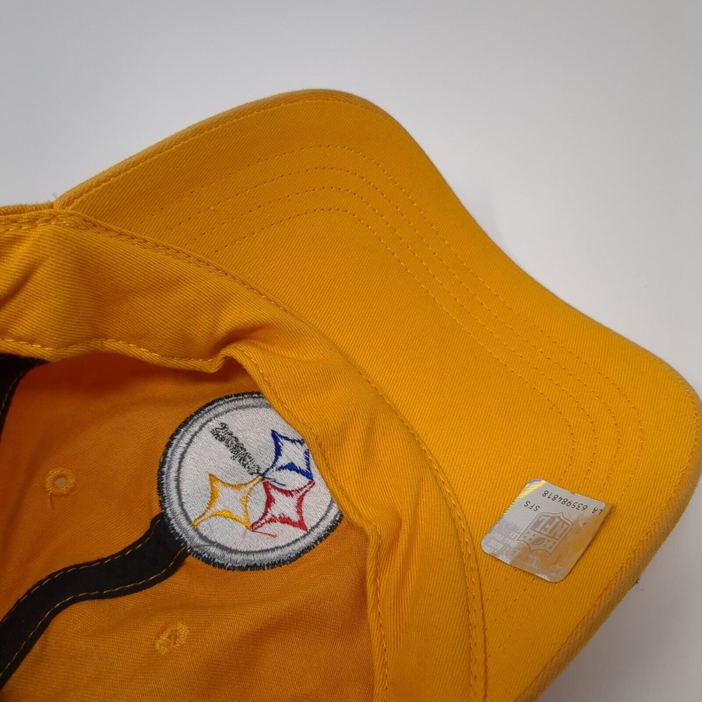 '47 Brand Slideback Hat Yellow Pittsburgh Steelers NFL Embroidered Logo