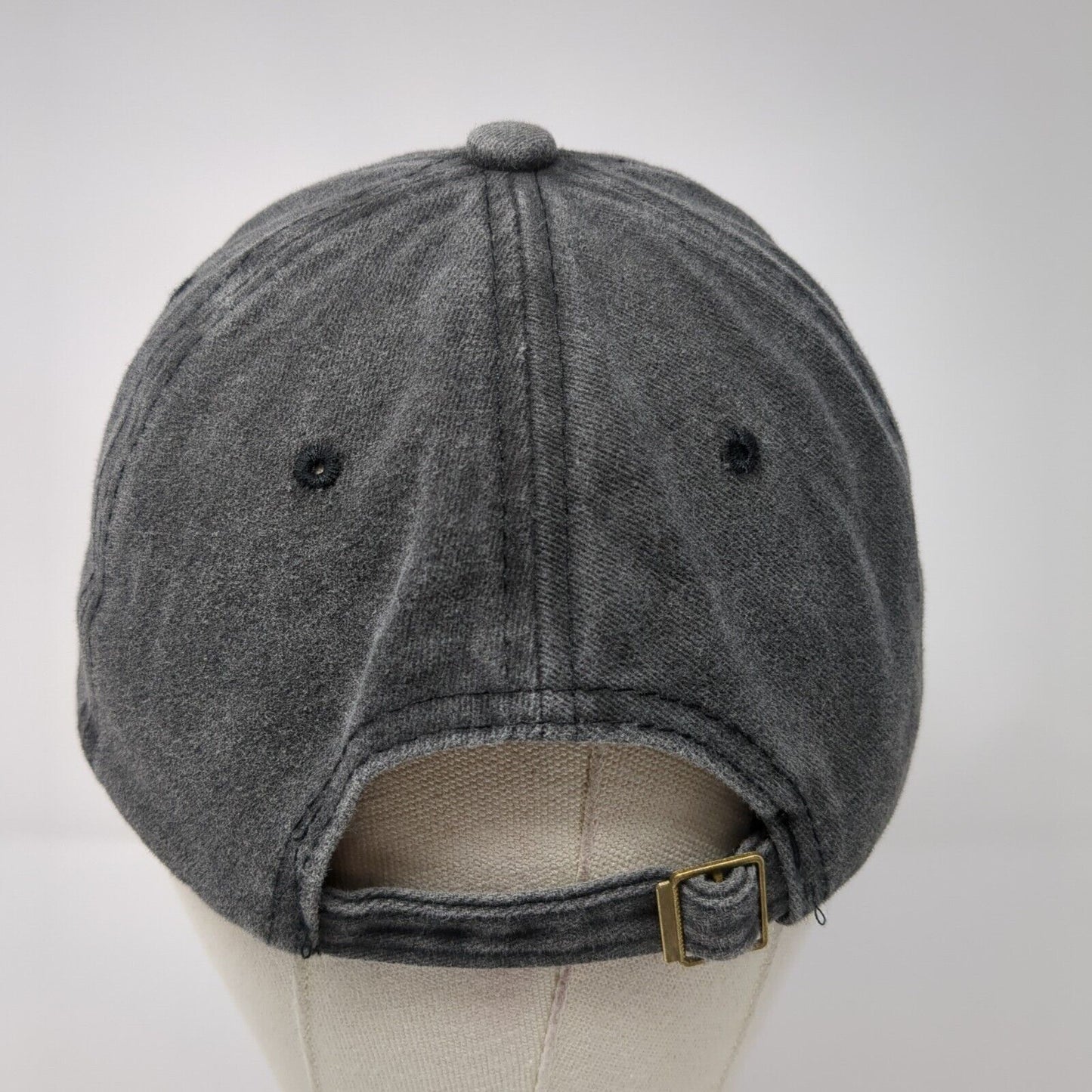 Heart Slideback Hat Gray One Size Adjustable Embroidered 6 Panel Solid