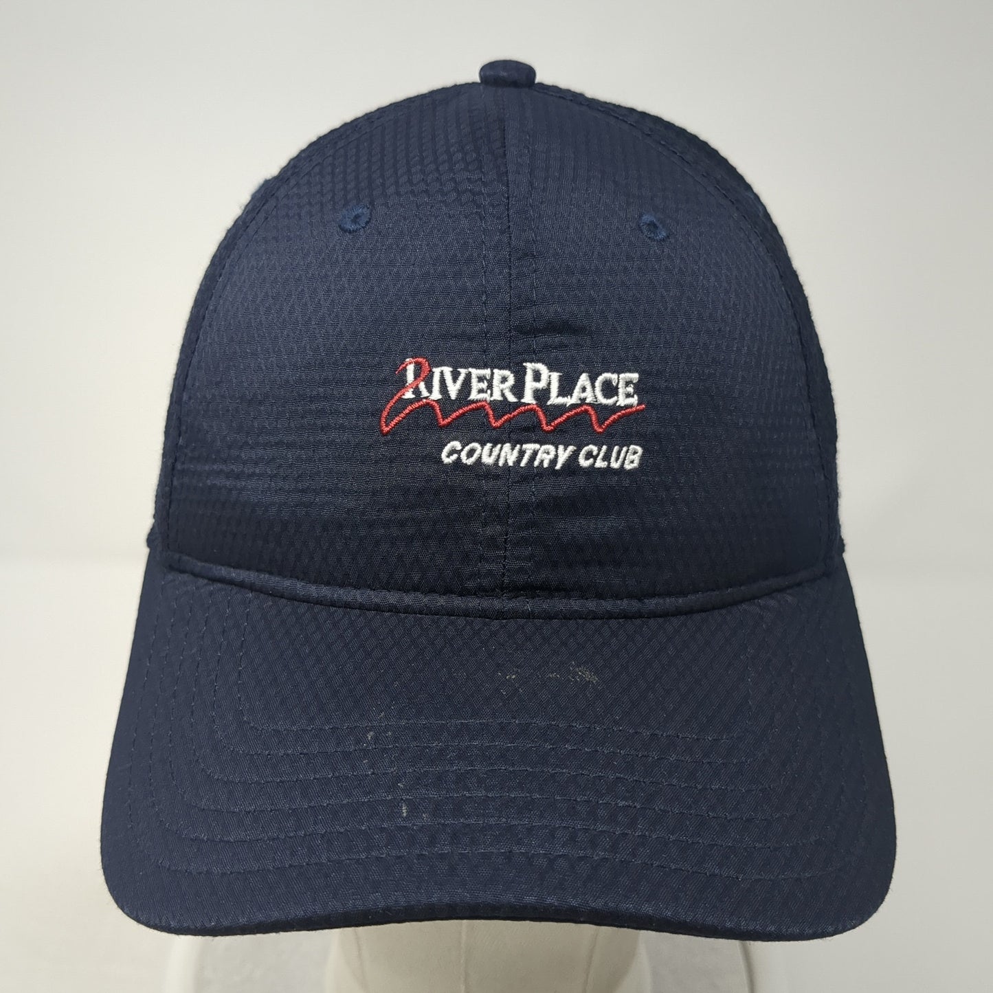 River Place Country Club Fitted Baseball Cap Blue XL Embroidered Under Armour