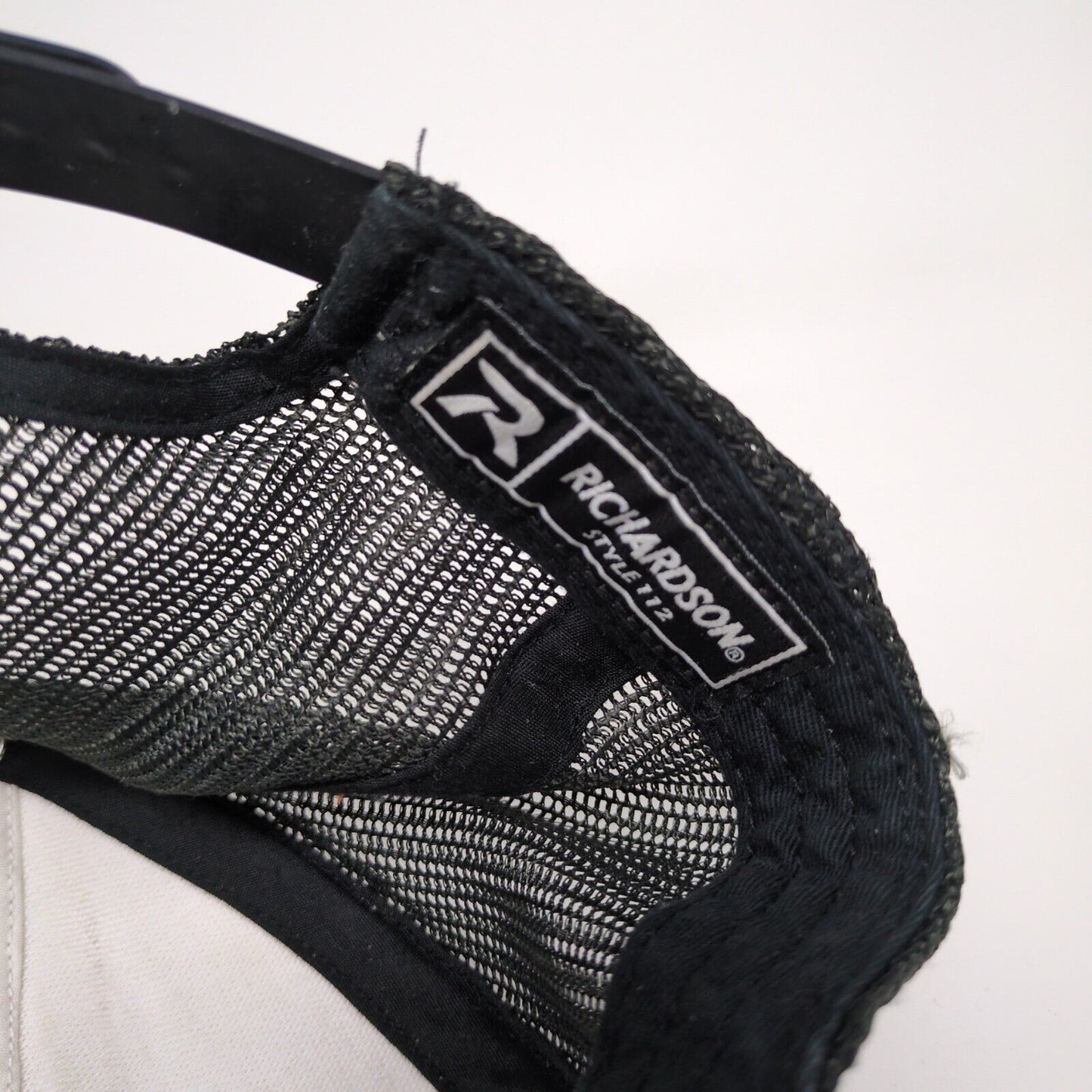 Richardson Snapback Mesh Back Trucker Hat Black One Size Colorblock