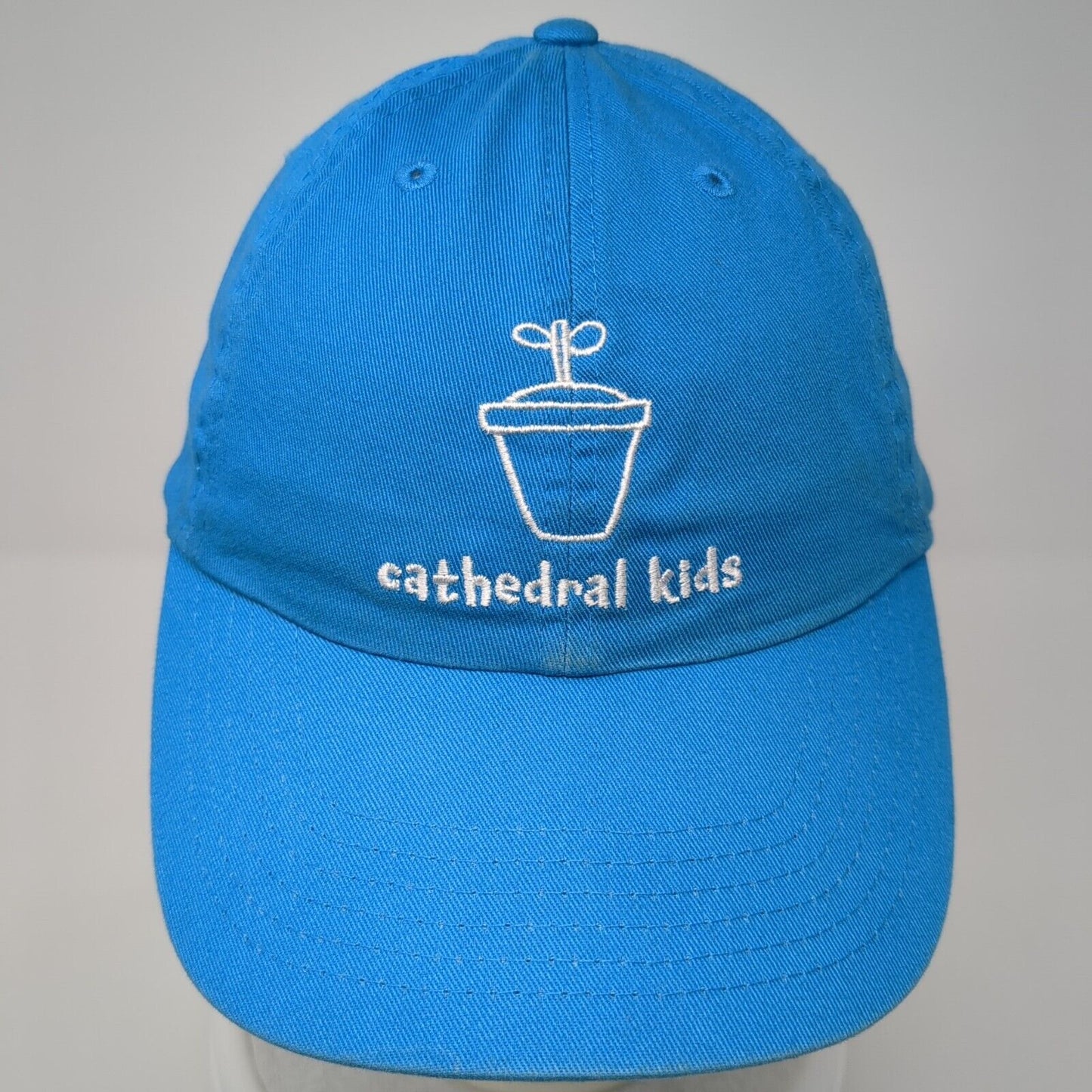 Cathedral Kids Slideback Hat Blue One Size Adjustable Embroidered Cotton