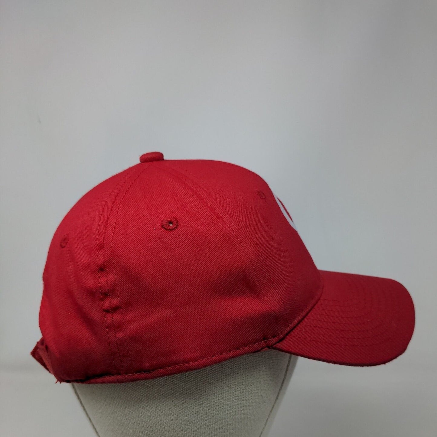 GC Strapback Hat Red Youth Embroidered Adjustable Outdoor Cap