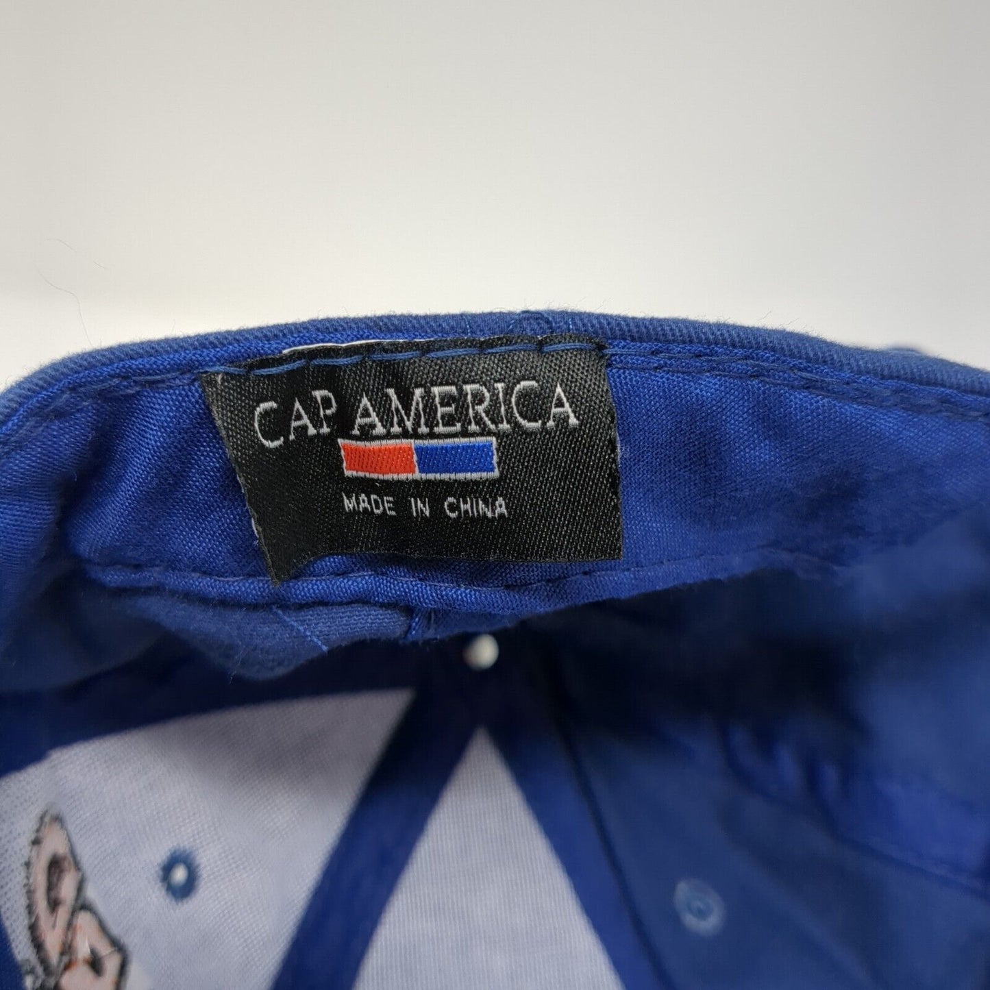 Wizard Racing Strapback Baseball Cap Blue OS Adjustable Embroidered Cap America