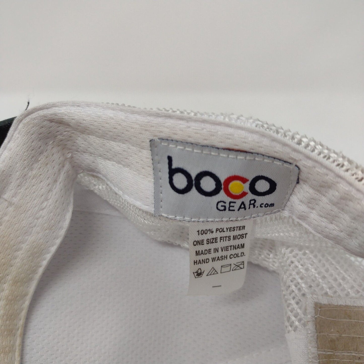 Boco Snapback Mesh Back Trucker Hat Gray OSFM Embroidered Perched.io