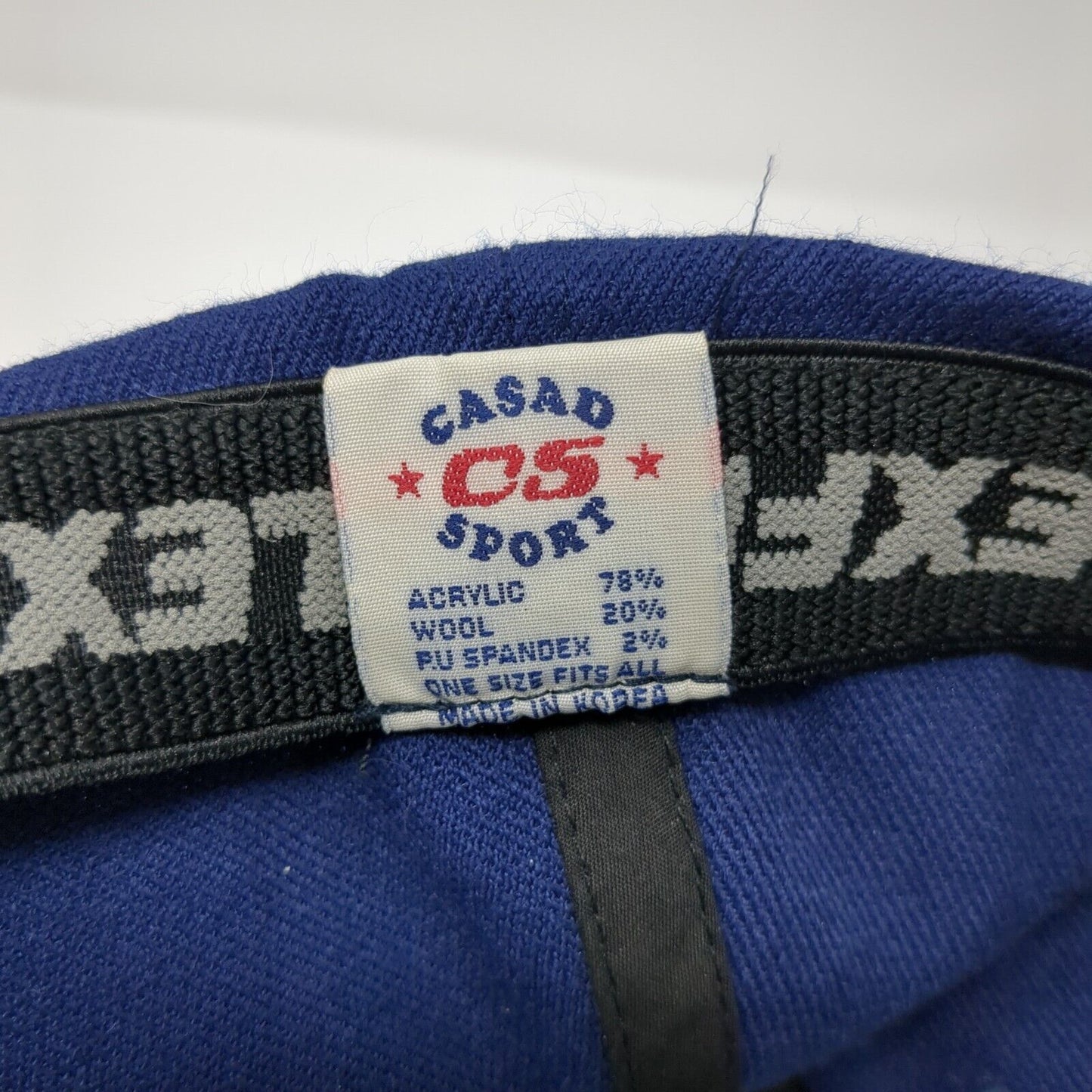 Casad Sport Fitted Hat Blue One Size Flexfit Solid 6 Panel Blank
