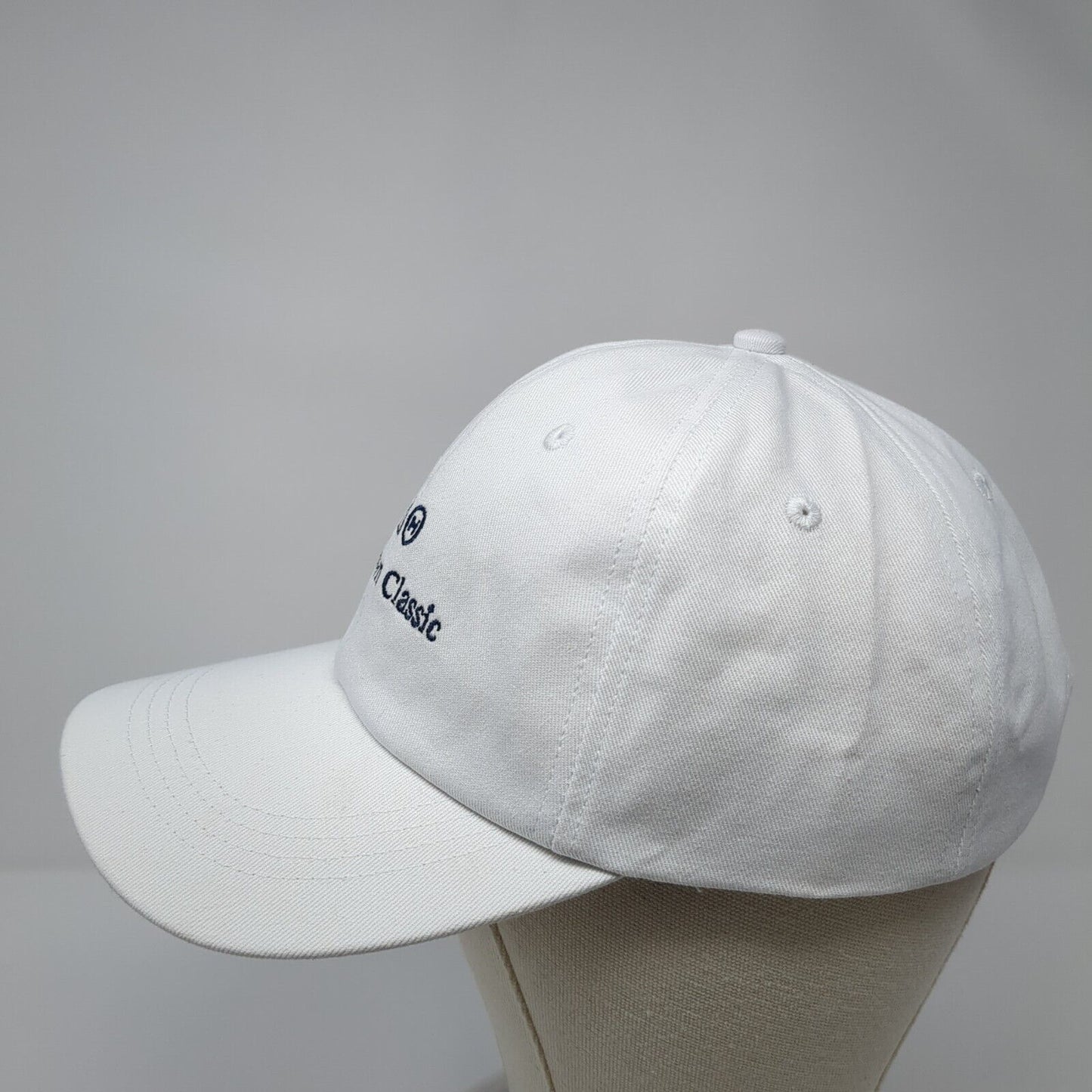 Tim Brown Classic Slideback Hat White One Size Adjustable Embroidered