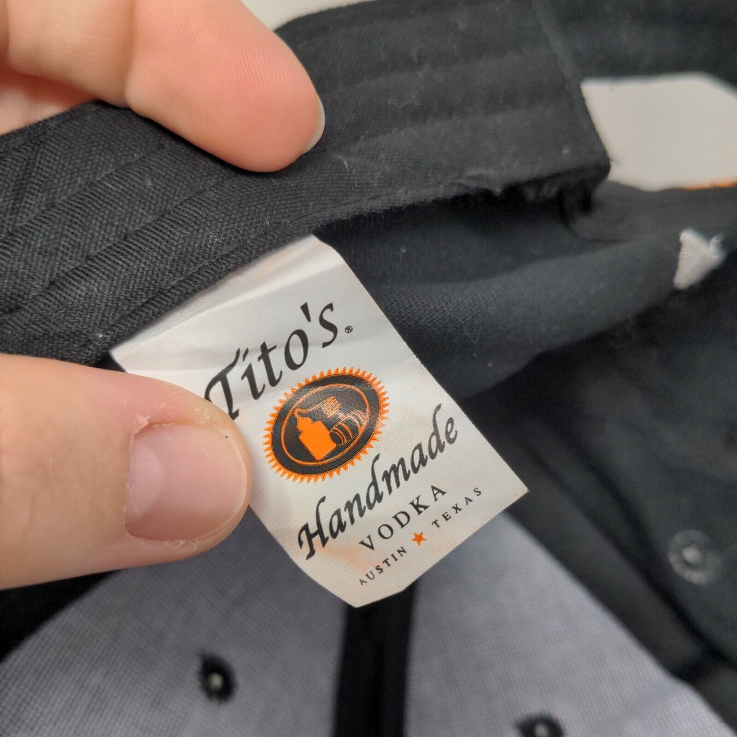 Tito's Handmade Vodka Austin Texas Slideback Hat Black One Size Embroidered