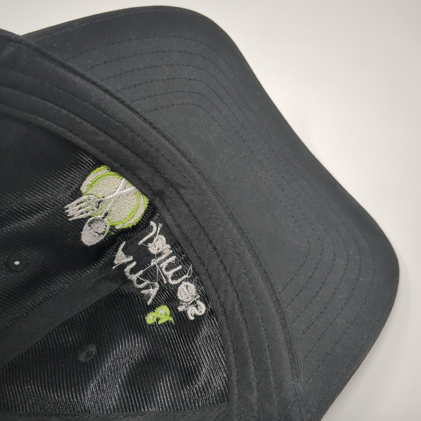 Amy & Jaime's Place Strapback Hat Black One Size Adjustable Embroidered 6 Panel