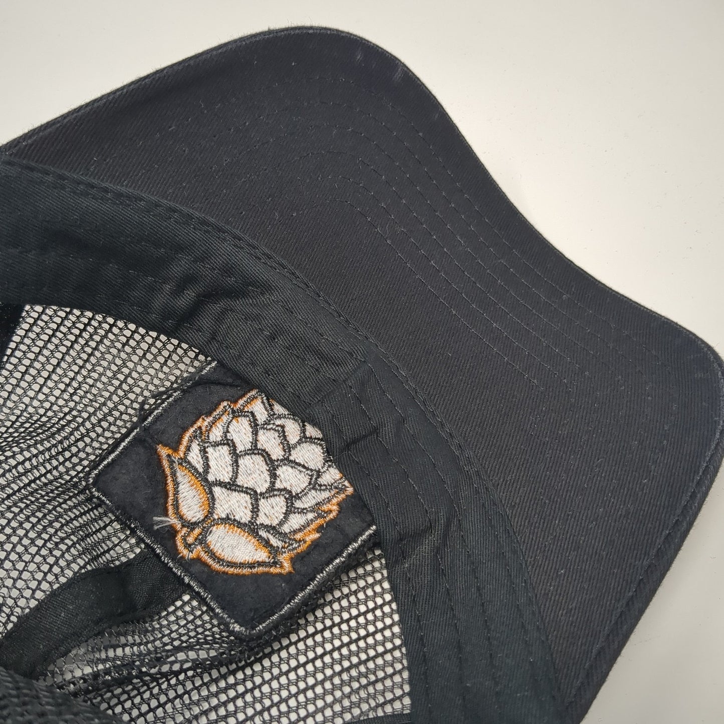 Brewery Snapback Trucker Hat Black One Size Adjustable Embroidered Mesh Back