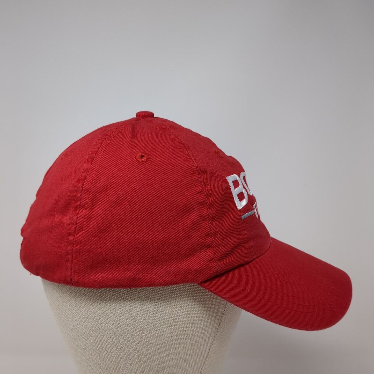 Boise Brave Slideback Hat Red One Size Adjustable Embroidered 6 Panel Cotton