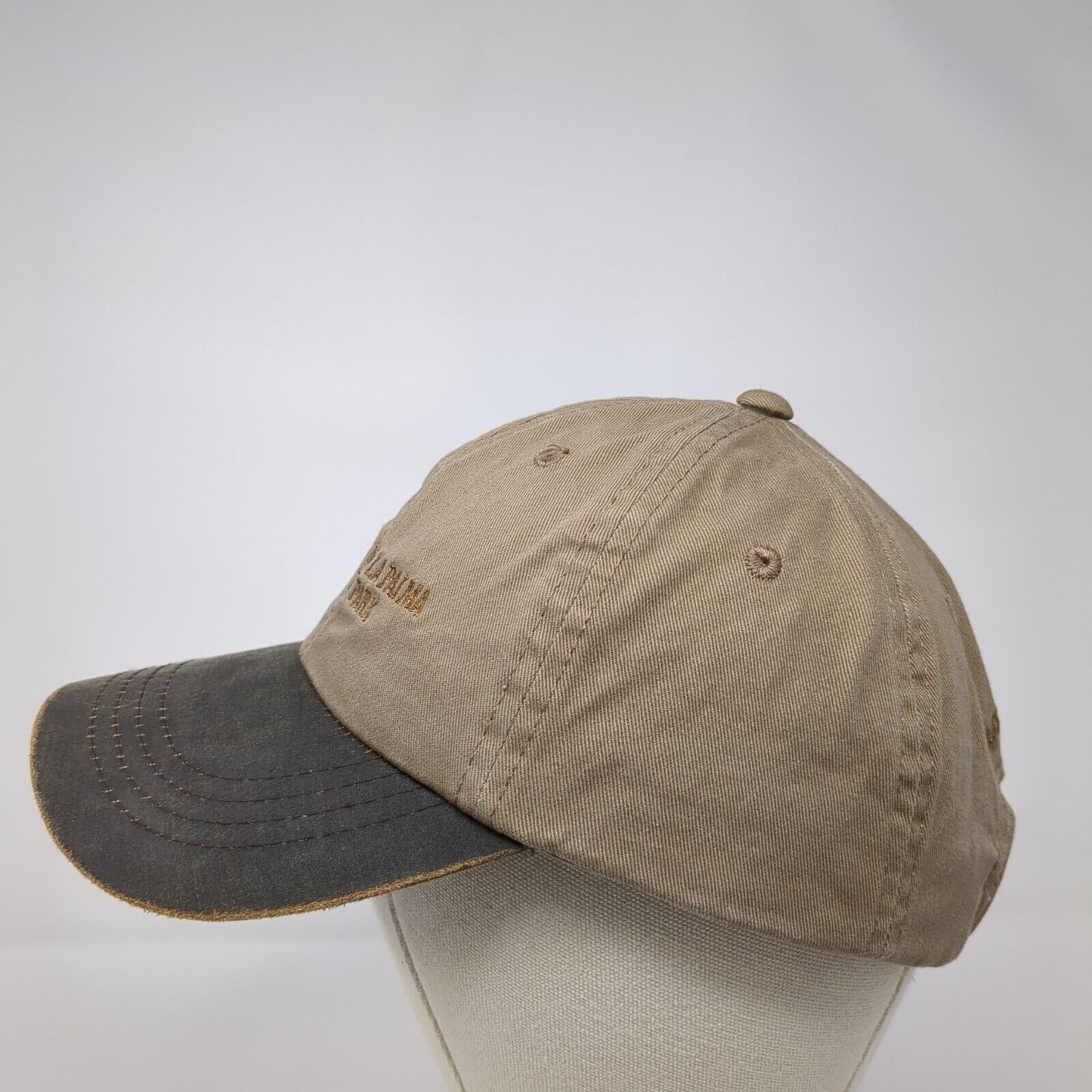 Resaca De La Palma State Park Slideback Hat Brown One Size Embroidered