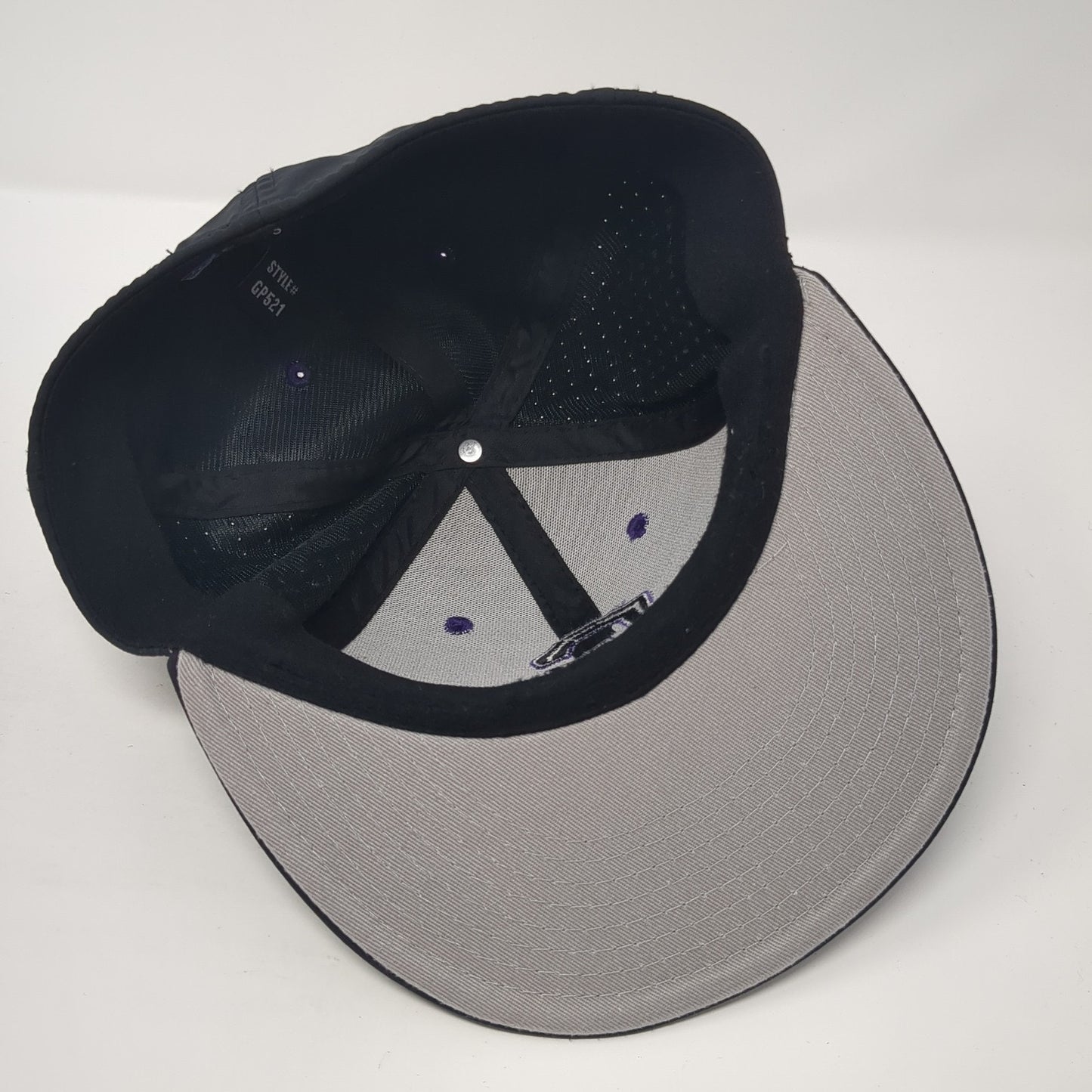 Letter G Fitted Hat Black Small Embroidered Letter Laser Cut The Game