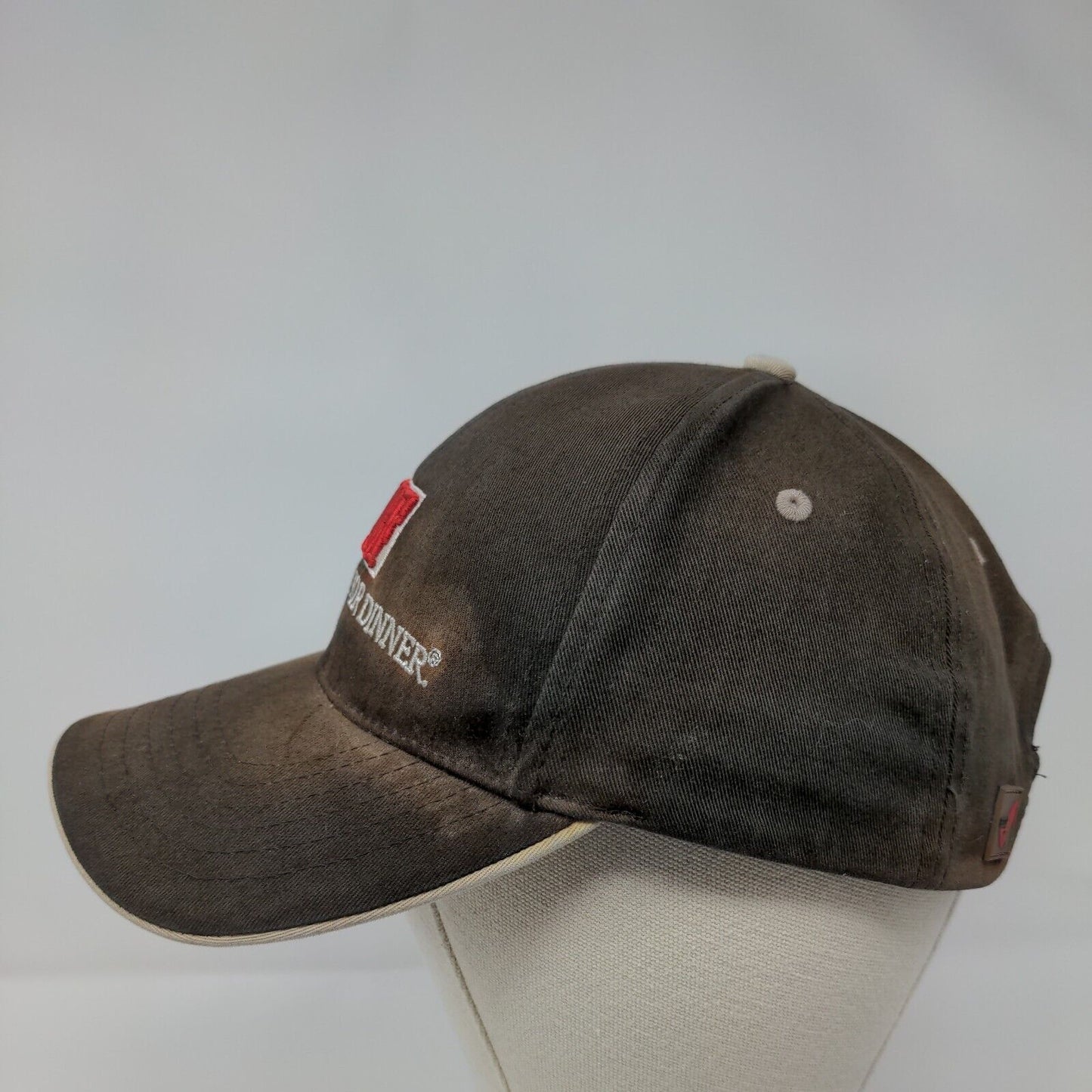 Beef It's What's For Dinner Strapback Hat Black OSFM Embroidered