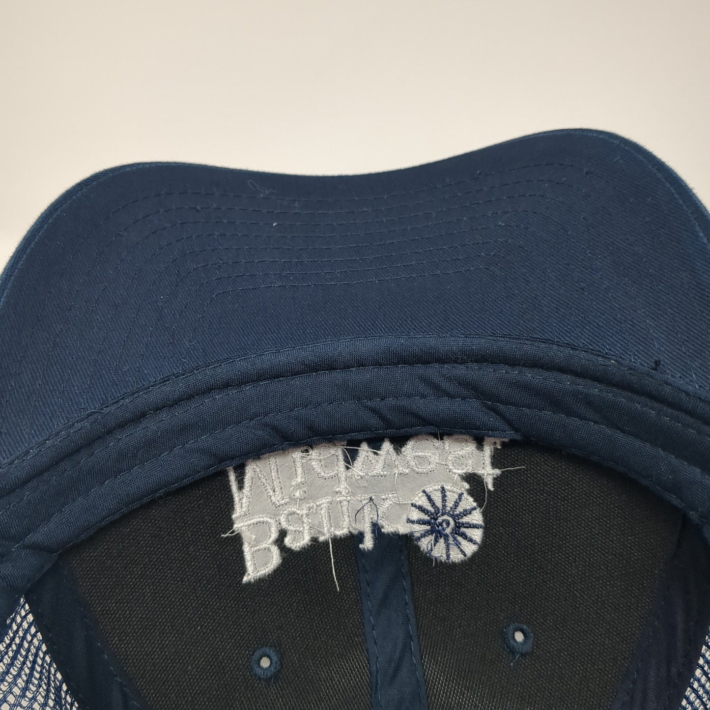 Bank Midwest Snapback Trucker Hat Blue One Size Mesh Back Adjustable