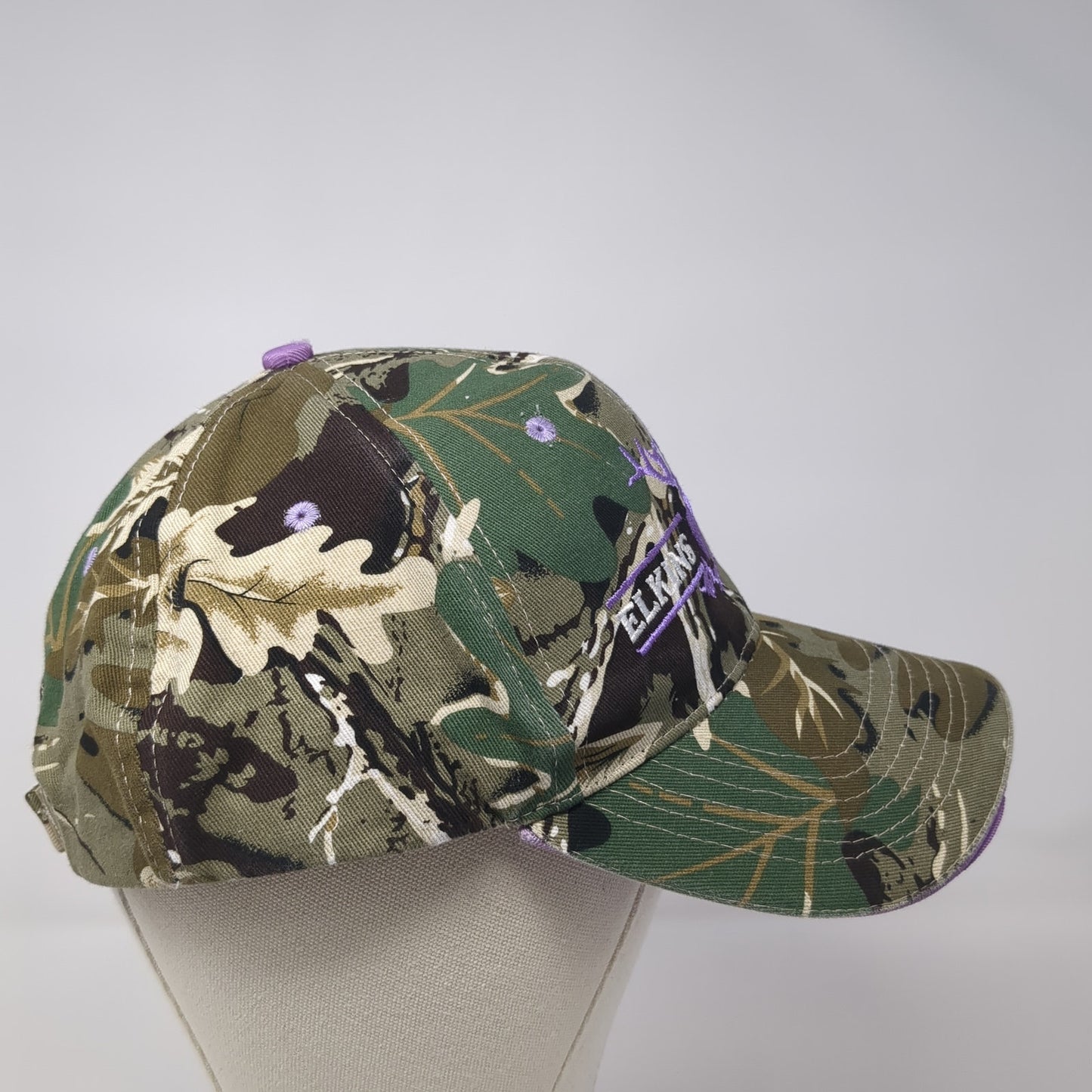 Elkins Dental Strapback Hat Multicolor Camo One Size Embroidered Hunting