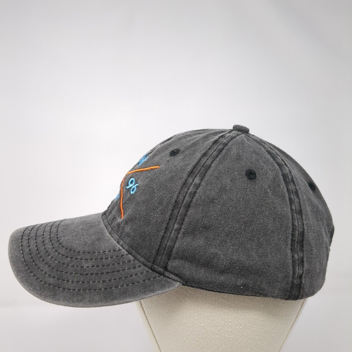 TN 1796 Slideback Hat Gray One Size Adjustable Embroidered 6 Panel