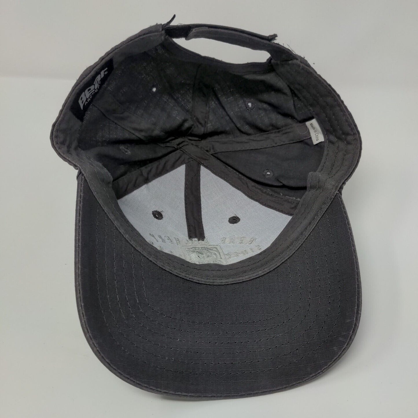 Bear Archery Since 1933 Legend Series Strapback Hat Gray OSFA Adjustable 6 Panel