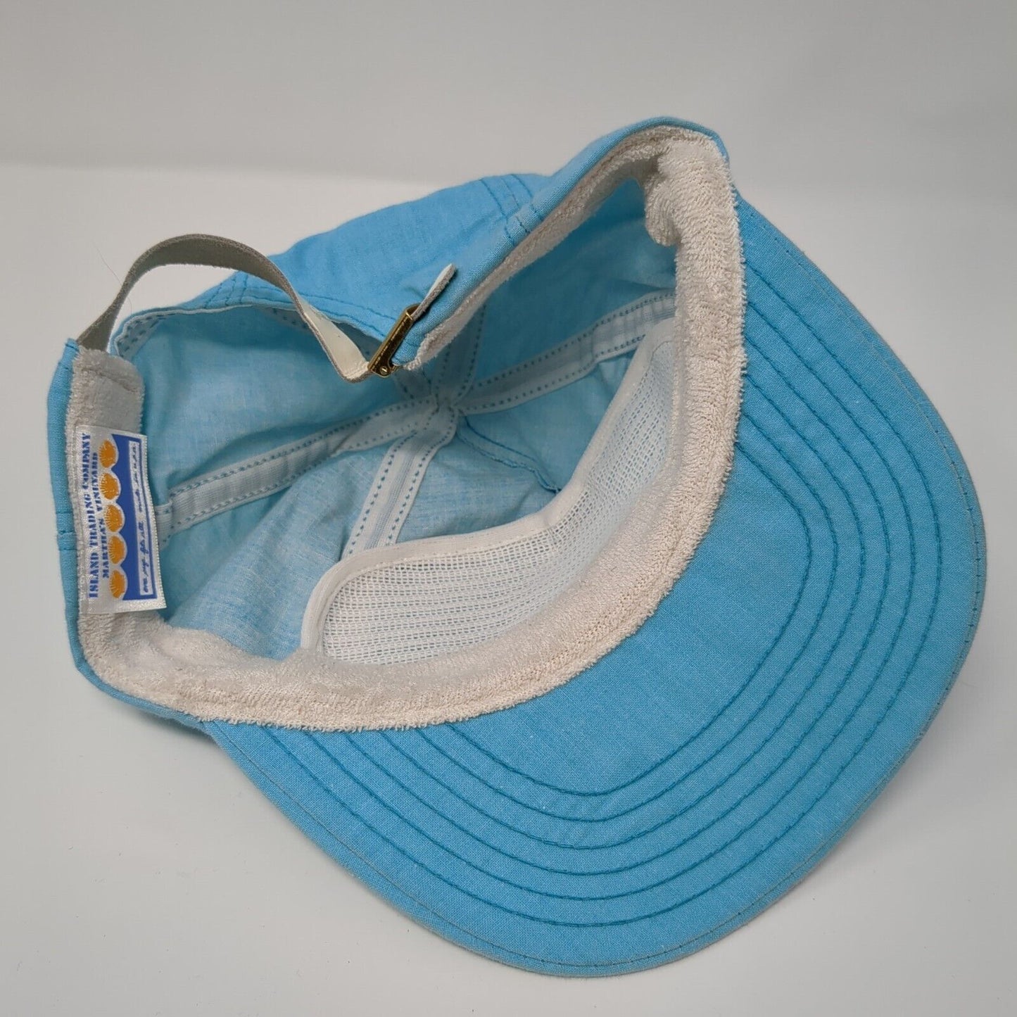 Zion National Park Slideback Hat Blue OSFA Adjustable Leather Strap