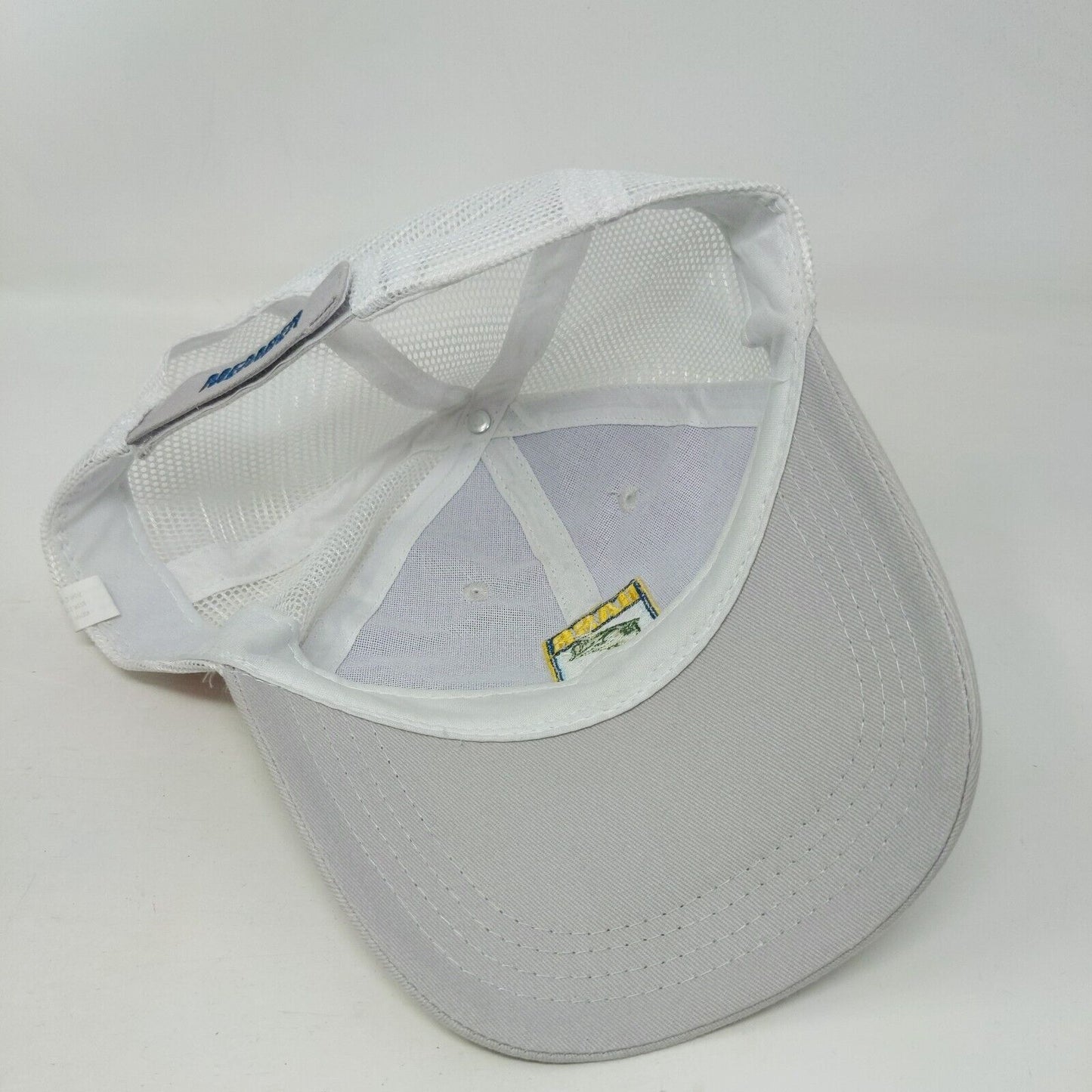 Bass Strapback Mesh Back Trucker Hat Gray One Size Embroidered Member