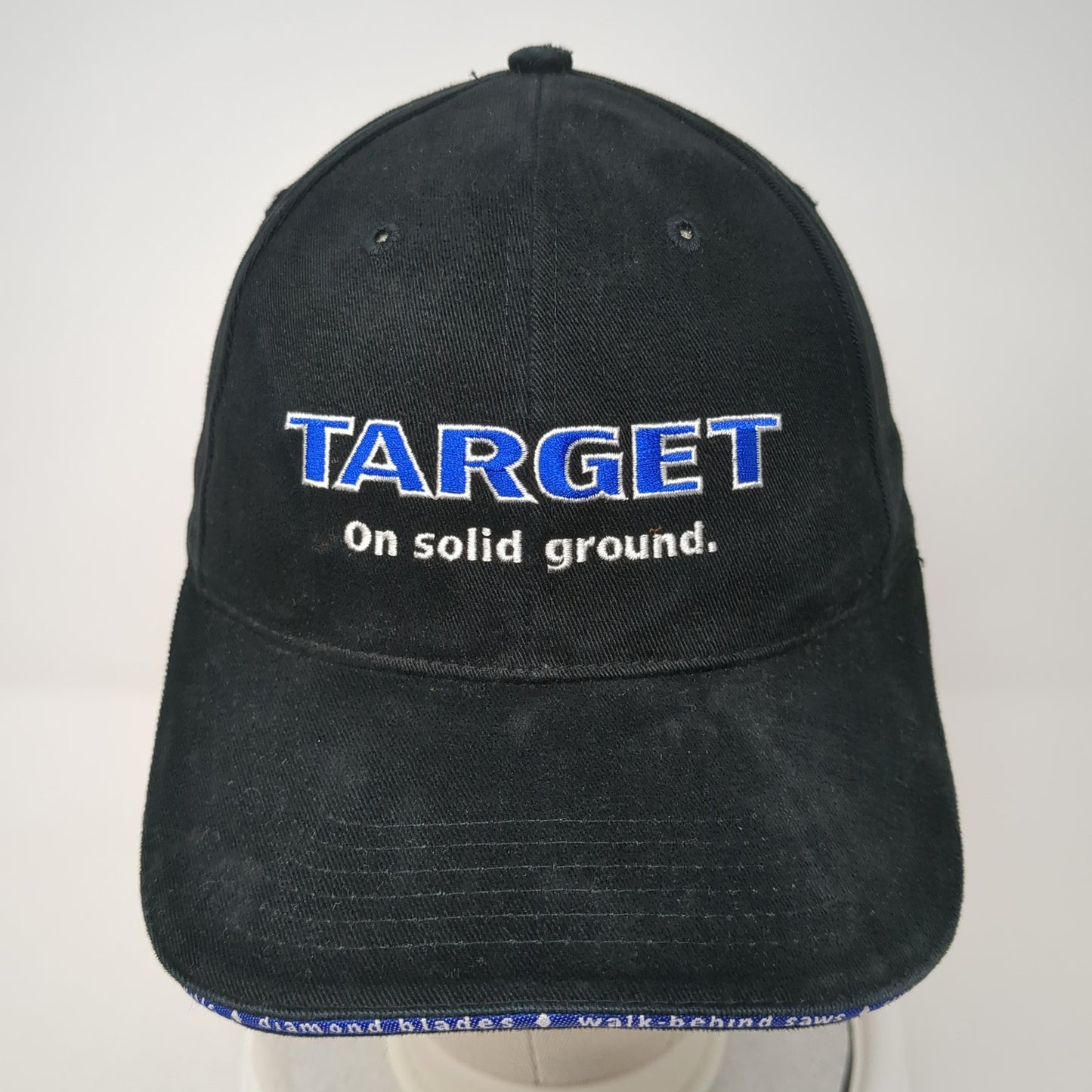 Target On Solid Ground Strapback Hat Black One Size Adjustable 6 Panel