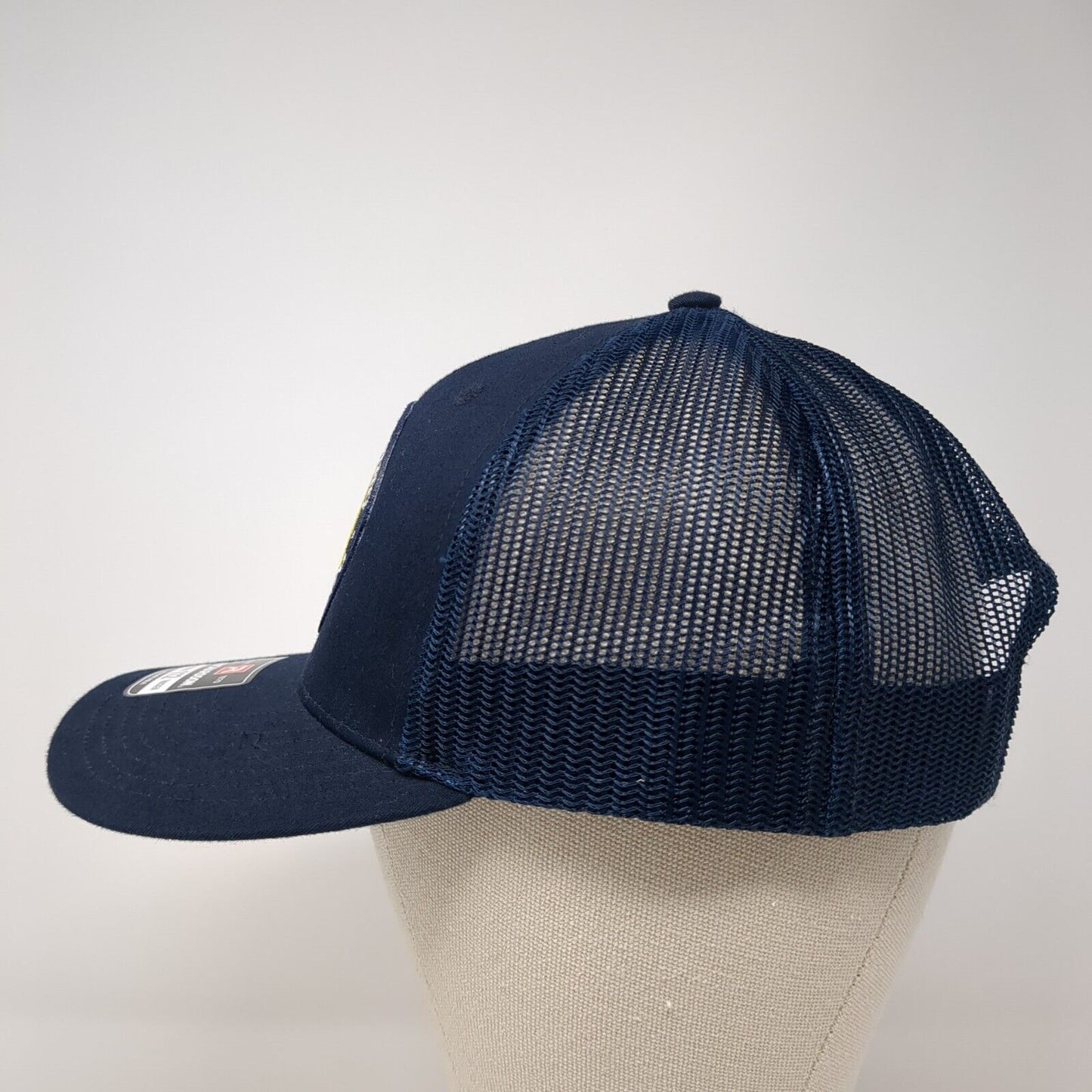 BB Boise Brewing Snapback Trucker Hat Blue OS Adjustable Mesh Back Richardson