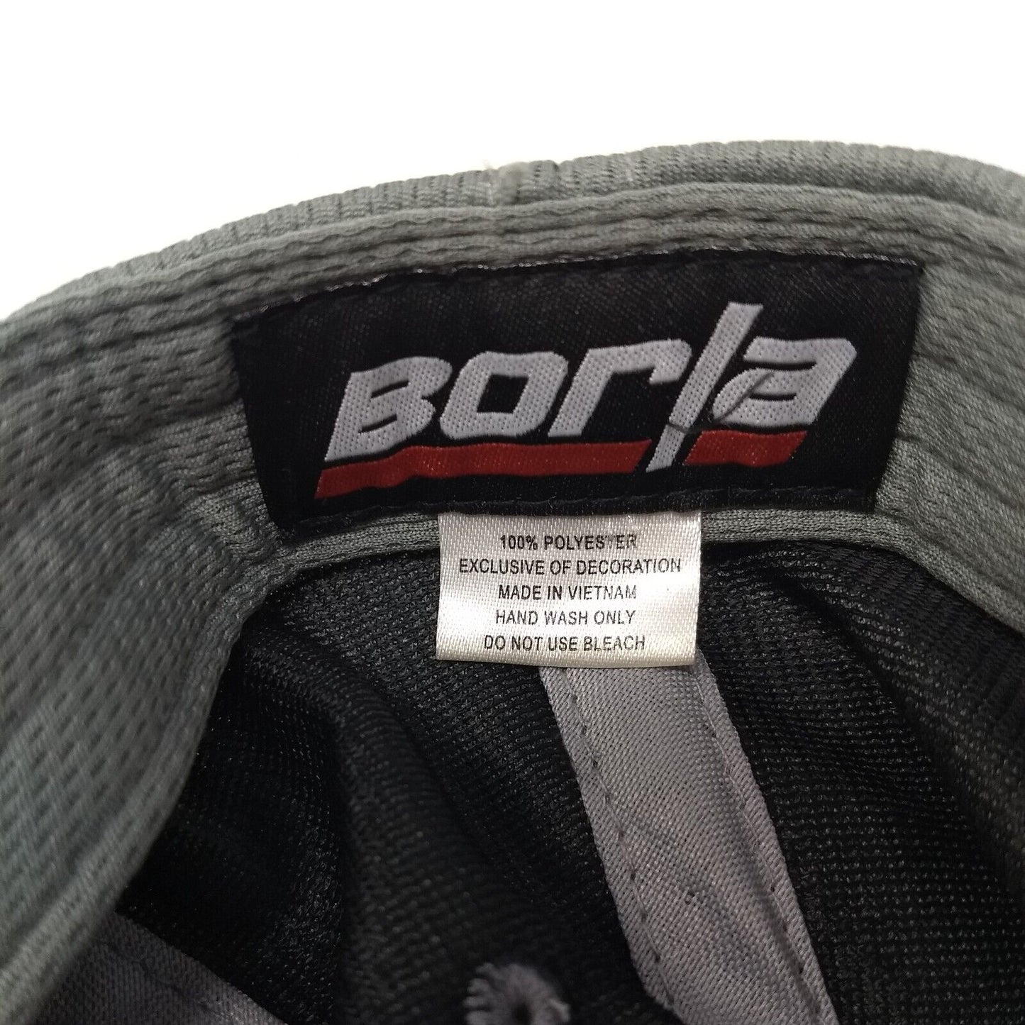 Borla Strapback Hat Multi One Size Embroidered Colorblock 6 Panel
