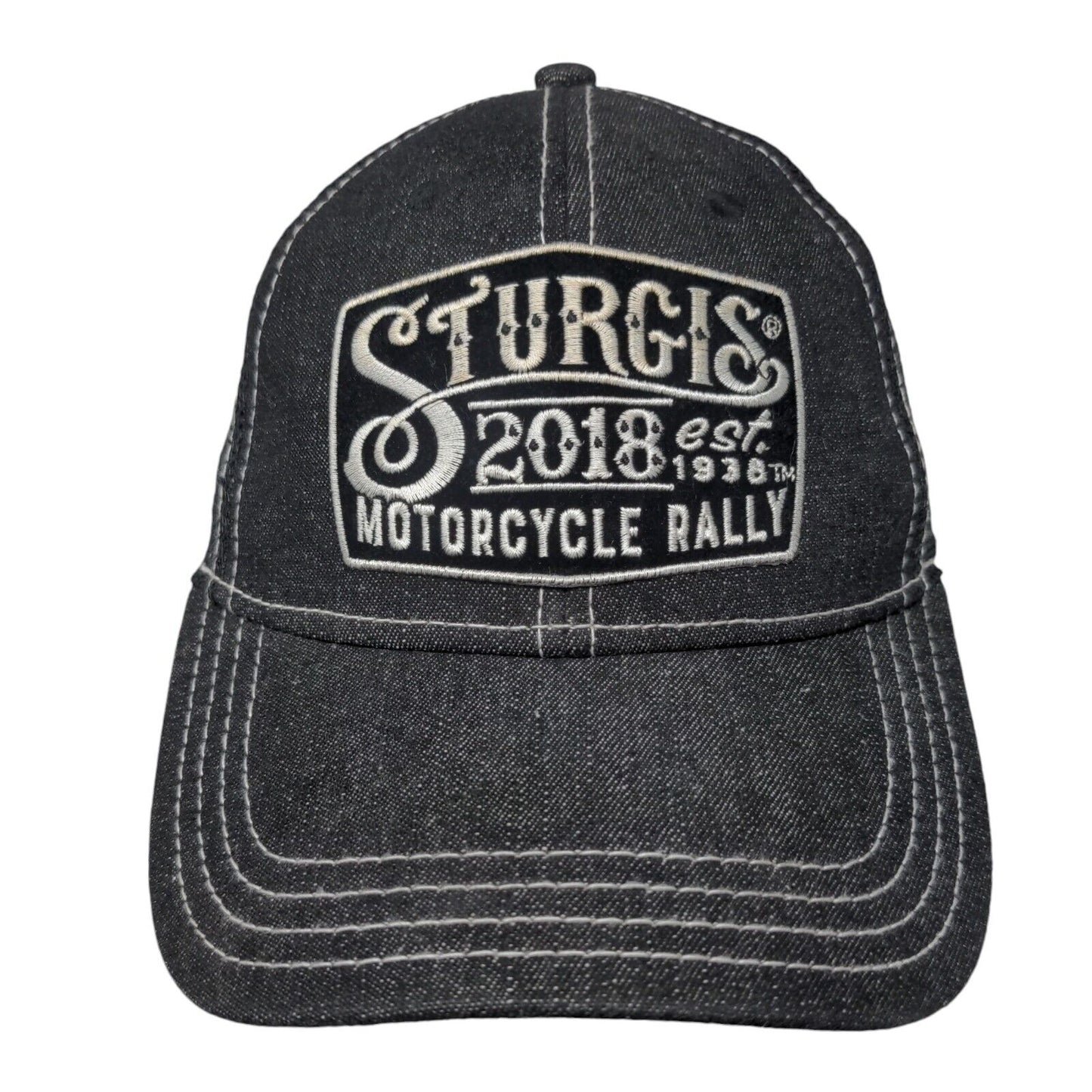 Sturgis Motorcycle Rally 2018 Slideback Trucker Hat Black OSFM Otto