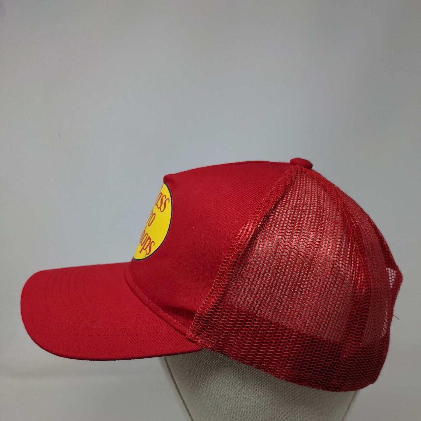Bass Pro Shops Snapback Trucker Hat Red OSFM Mesh Back 5 Panel Gone Fishing