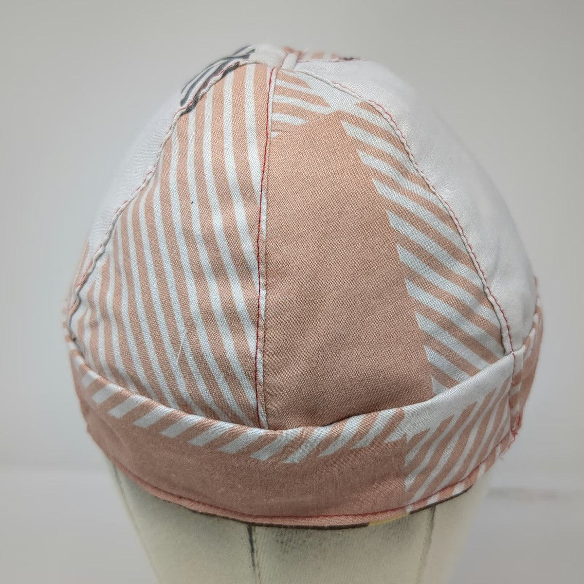 Army Cap Green One Size Reversible Camo Geometric Pattern Work Welders Soft Hat