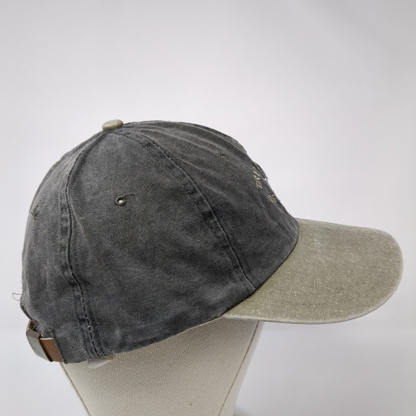 Triple Crown Of Surfing Slideback Hat Gray One Size Leather Strap