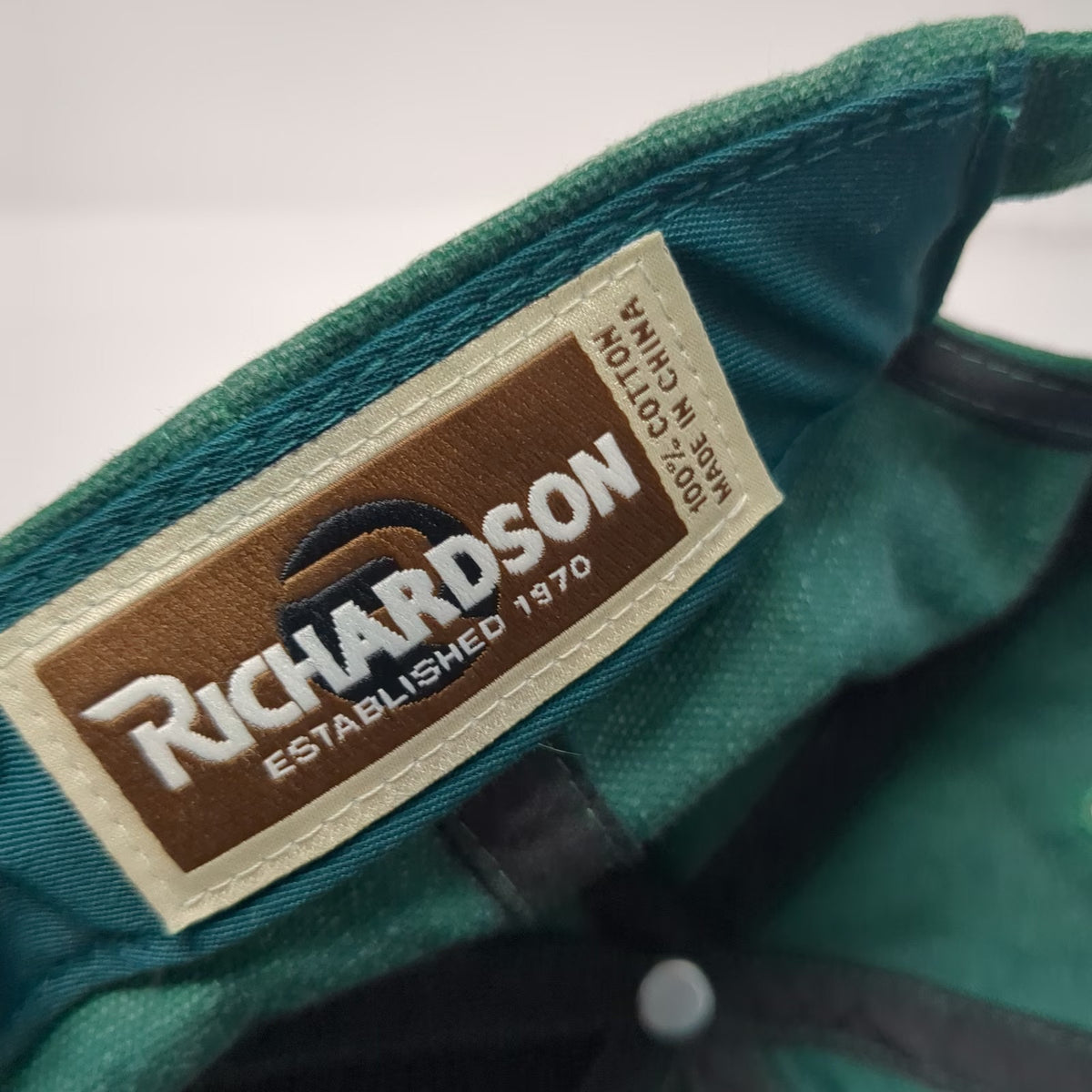 Richardson Baseball Cap Green Beige One Size Big Rigs Yuma Slideback Hat