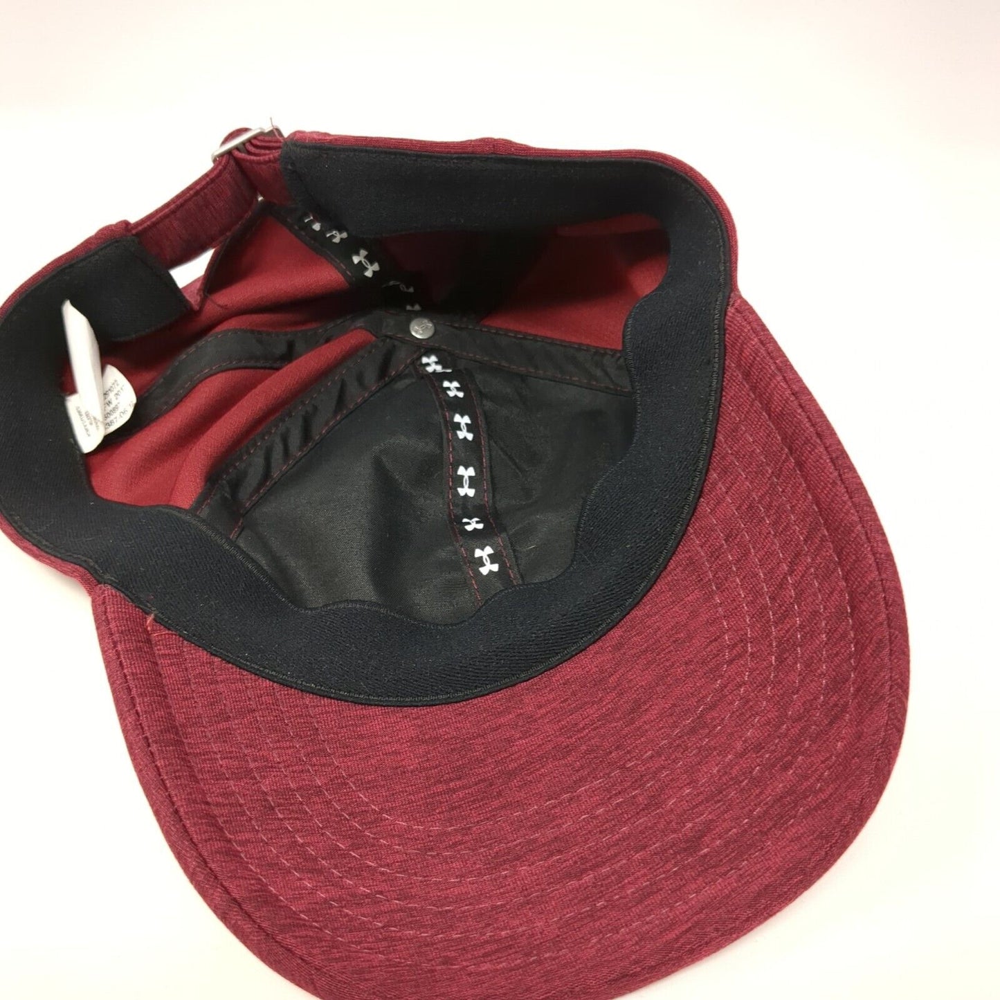 Under Armour Women's Slideback Hat Red One Size Adjustable Embroidered 6 Panel
