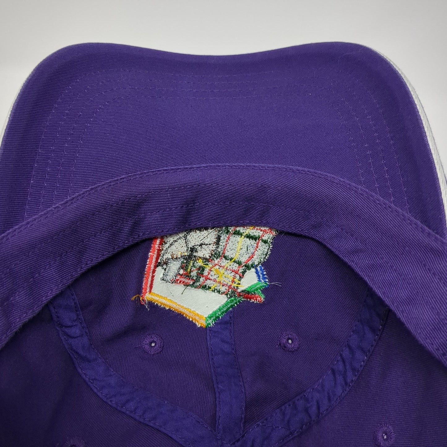 Port Authority Strapback Hat Purple One Size Embroidered Adjustable