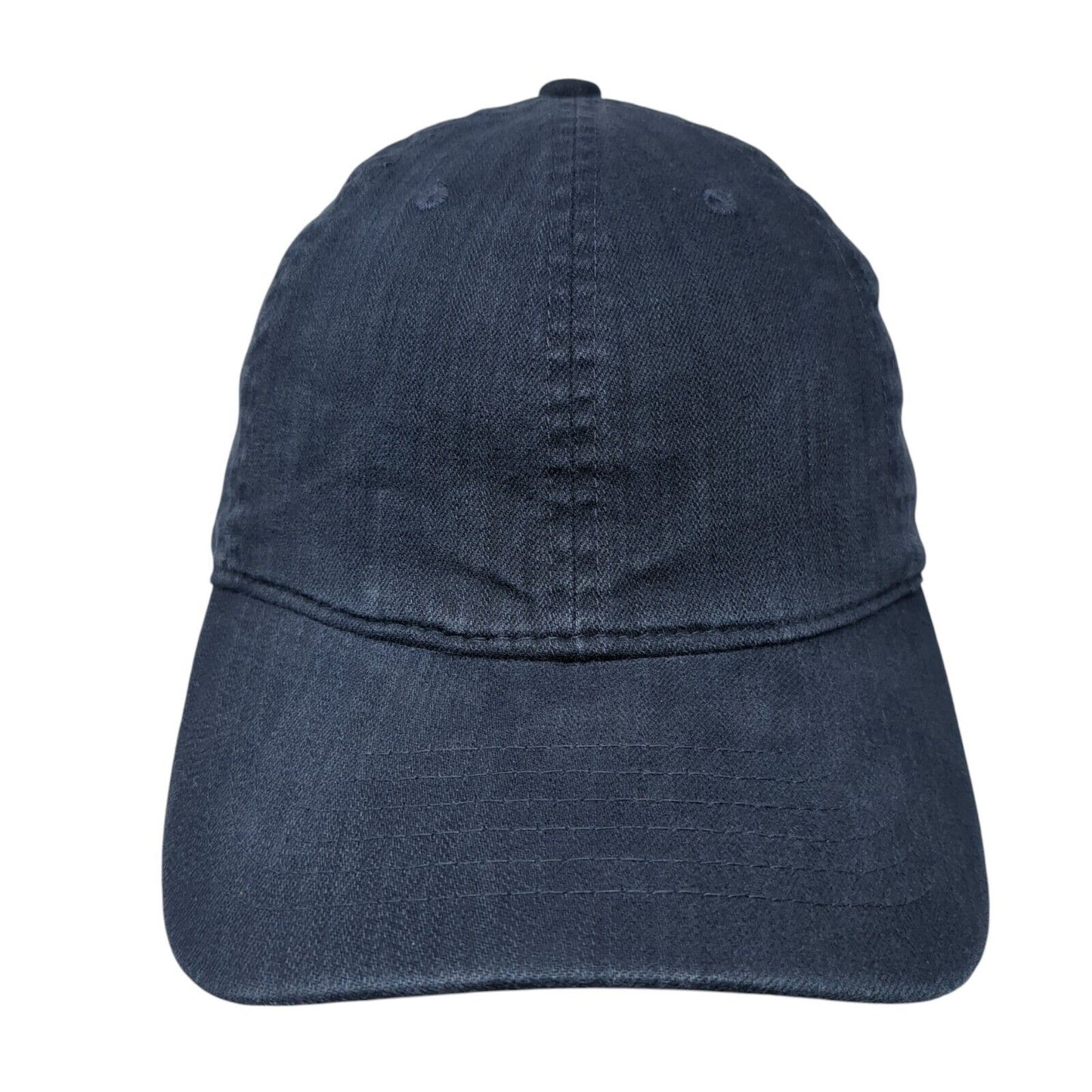 Unbranded Slideback Hat Blue One Size Adjustable Vented Holes 6 Panel Blank