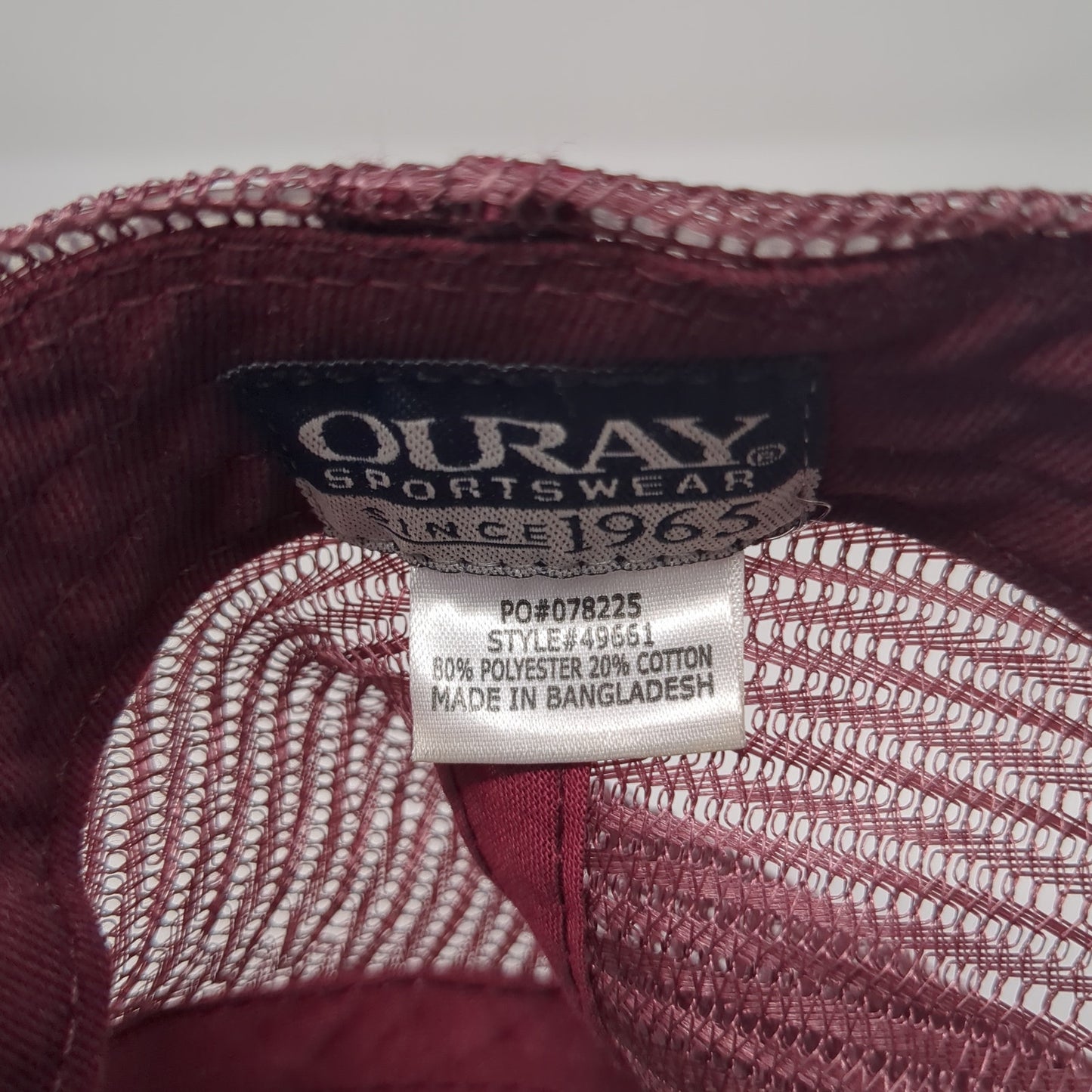 Grand Teton Association Snapback Trucker Hat Red One Size Mesh Back