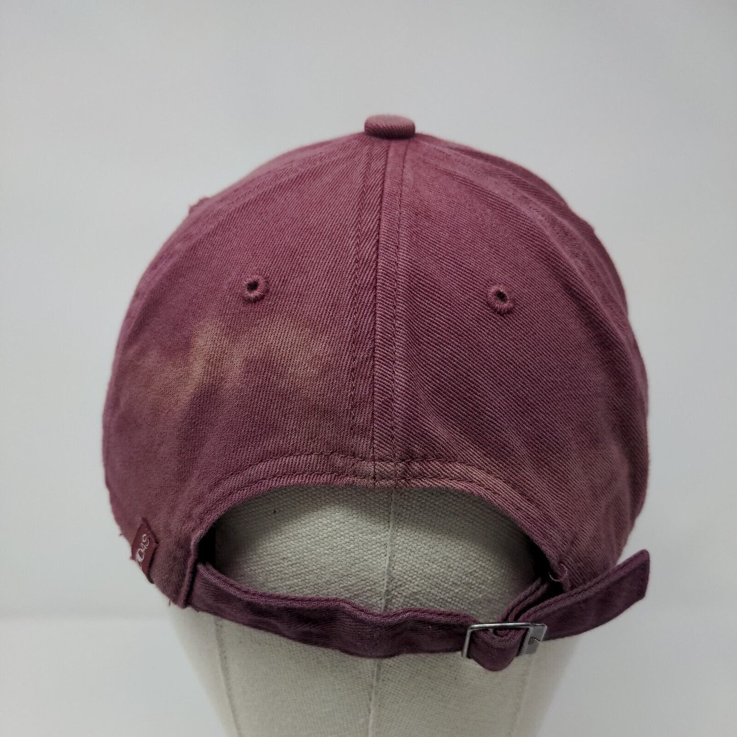 Adidas 3 Stripes Slideback Hat Red One Size Embroidered Aeroready