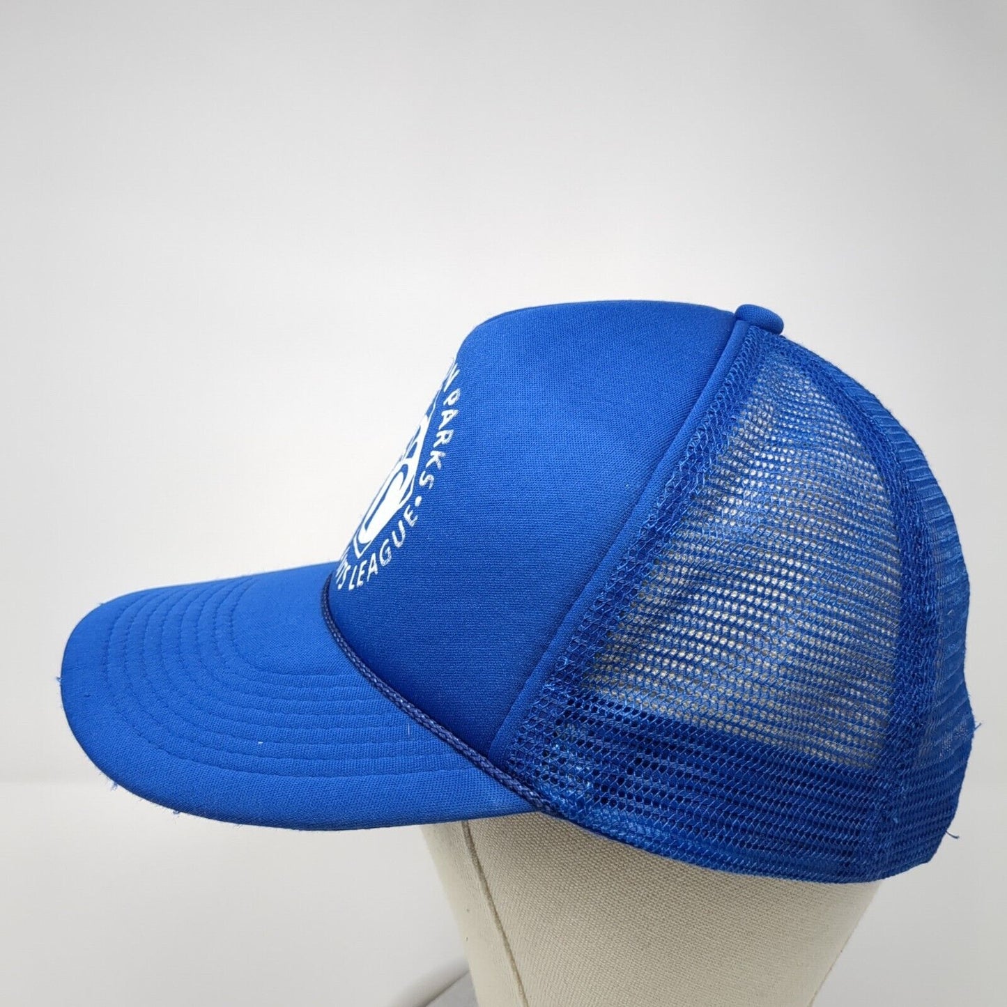 Farmington Parks Snapback Rope Trucker Hat Blue One Size Mesh Back