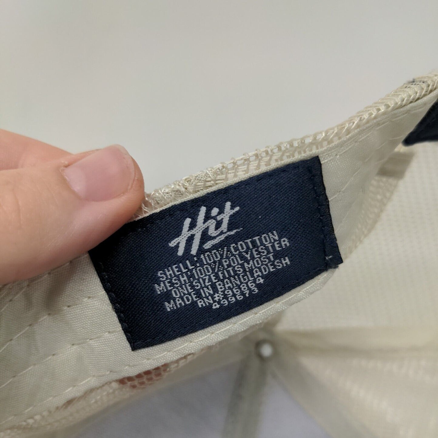 Bella Beach Properties Strapback Mesh Back Trucker Hat Blue OSFM Colorblock