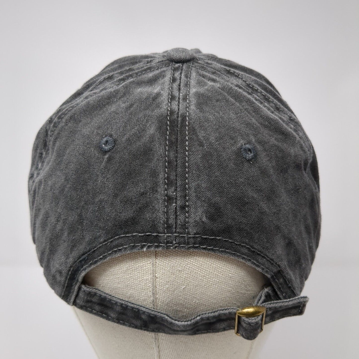 Unbranded Slideback Hat Solid Gray One Size Blank Adjustable Vent Holes