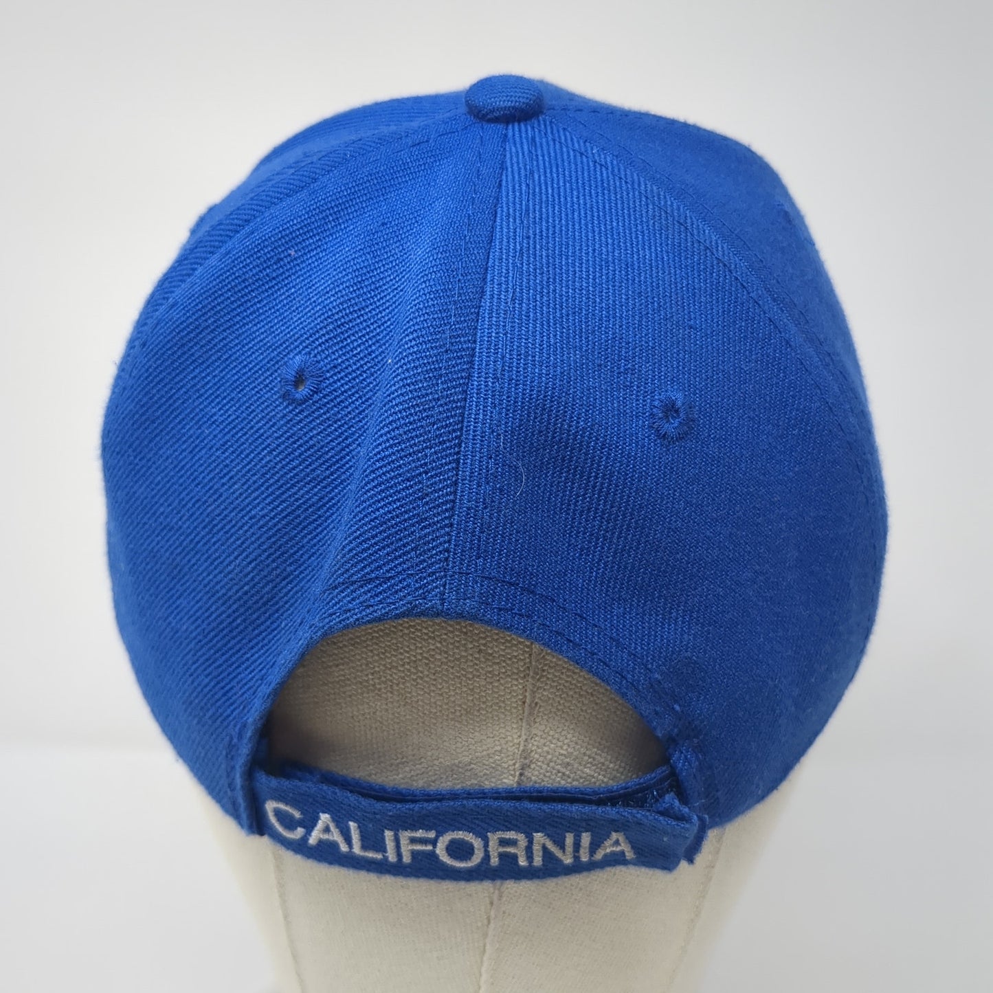 California Republic Bear Flag Strapback Hat Blue One Size Adjustable
