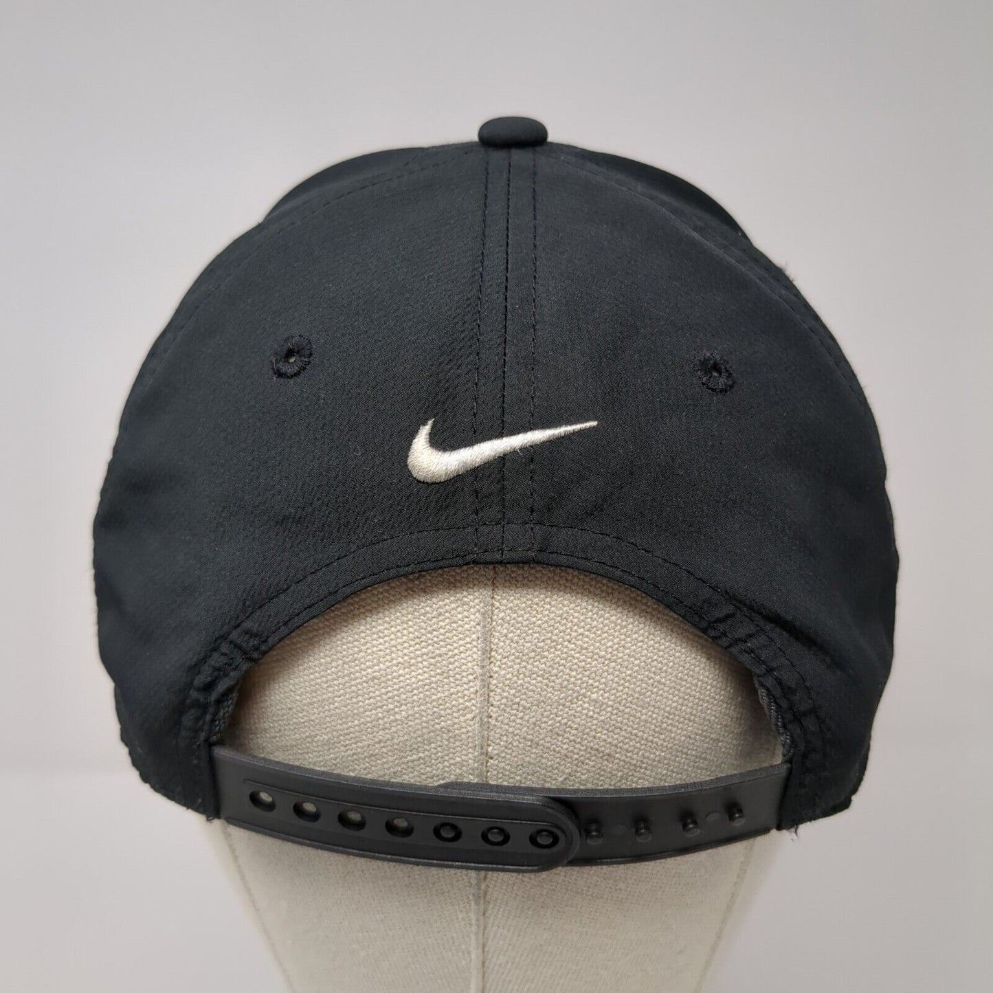Black Gold Golf Club Snapback Hat Black OSFM Nike Embroidered 6 Panel