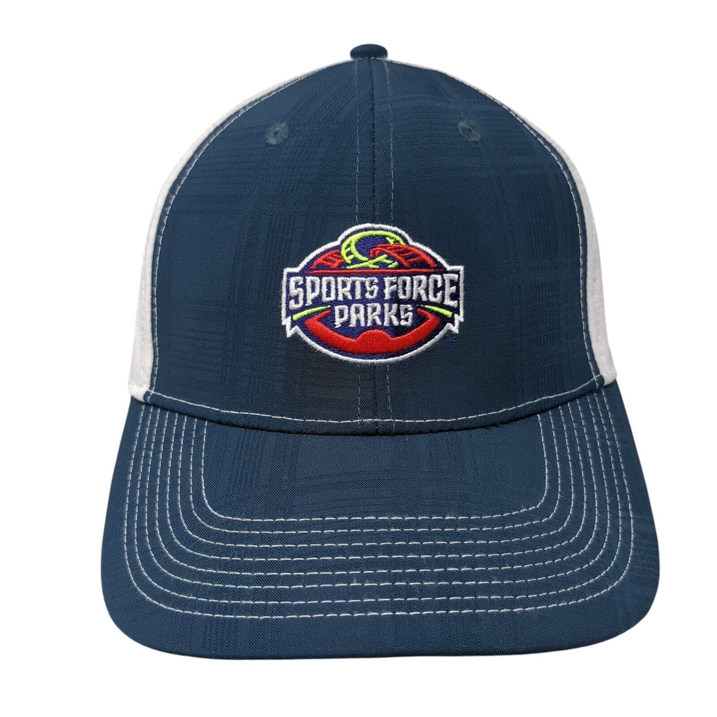 Sports Force Parks Strapback Hat Blue One Size Cap America Golf 6 Panel