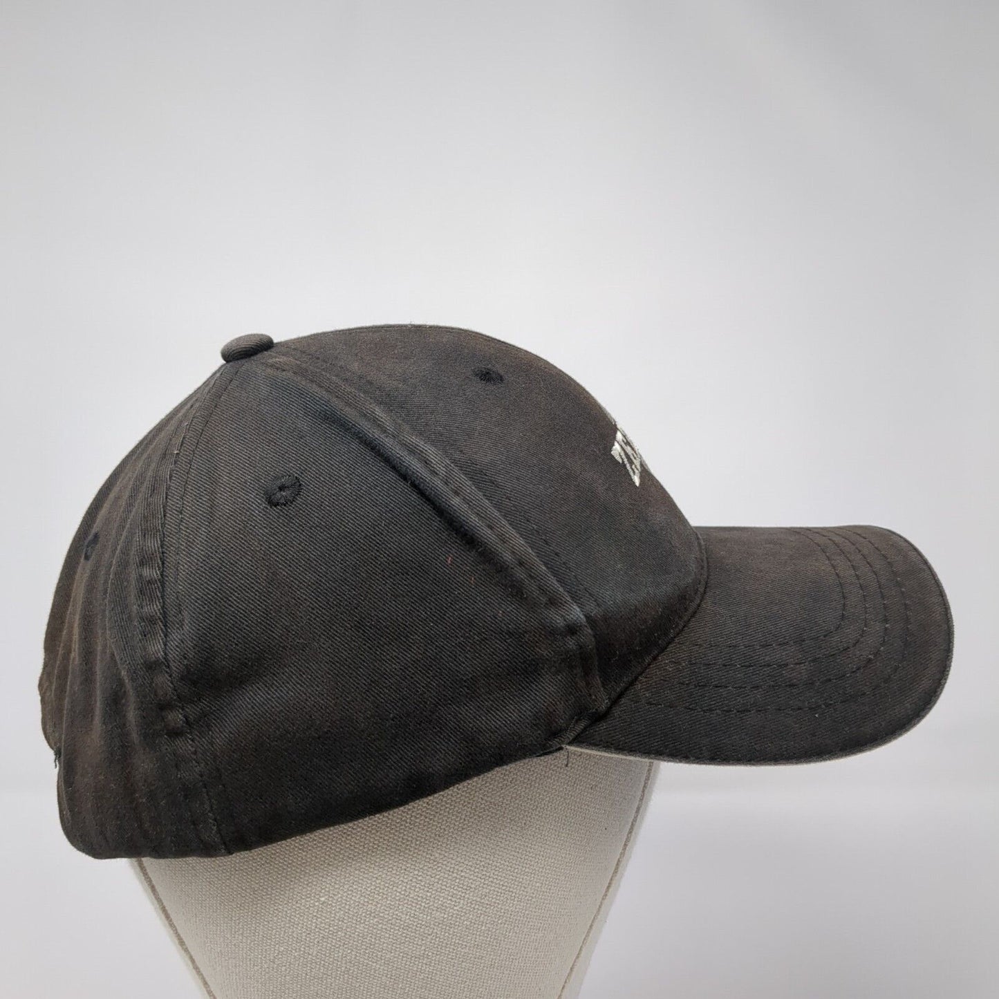 ZERO Slideback Hat Black One Size Adjustable Embroidered 6 Panel Cotton