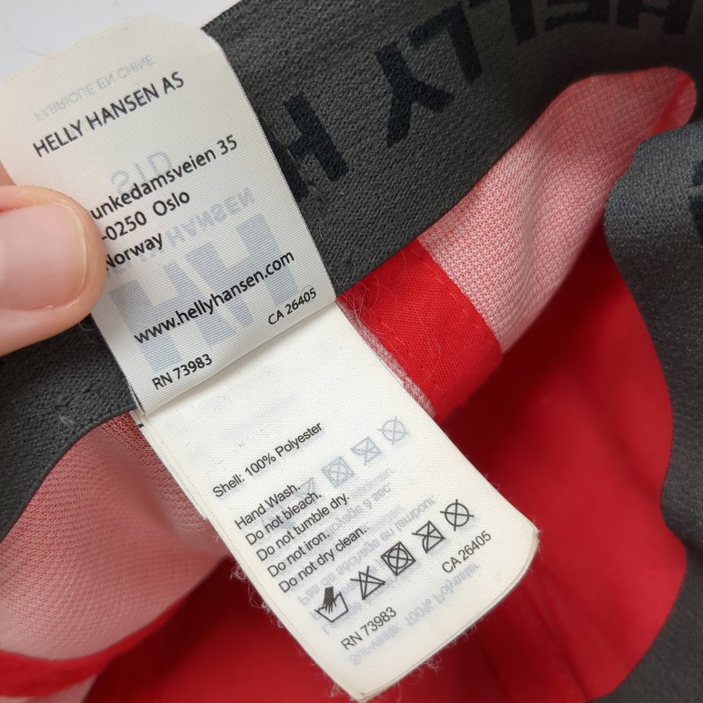 Helly Hansen Baseball Cap Red One Size Performance Elastic Sweatband Hat