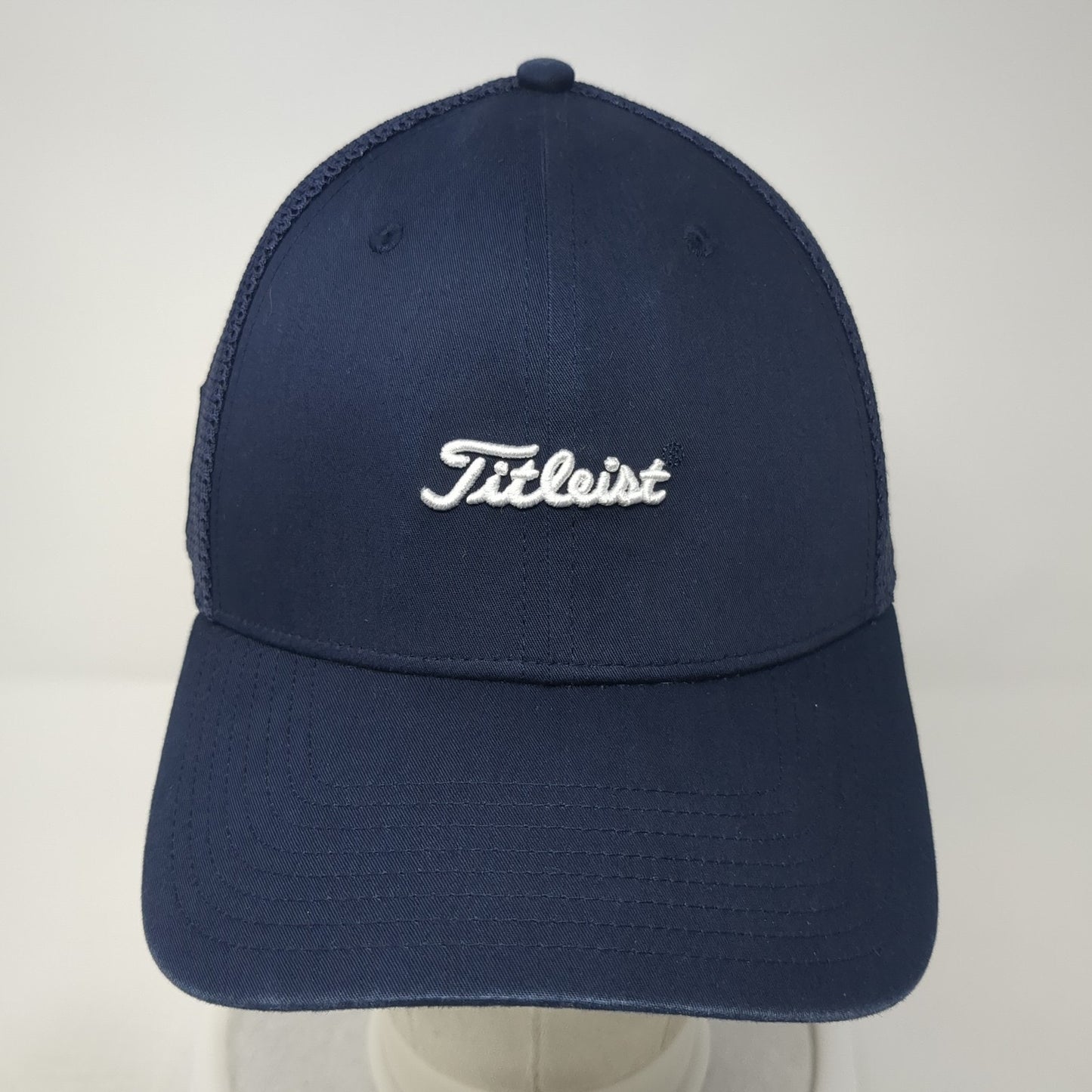 Titleist Snapback Mesh Back Trucker Hat Blue One Size Solid Sun Valley