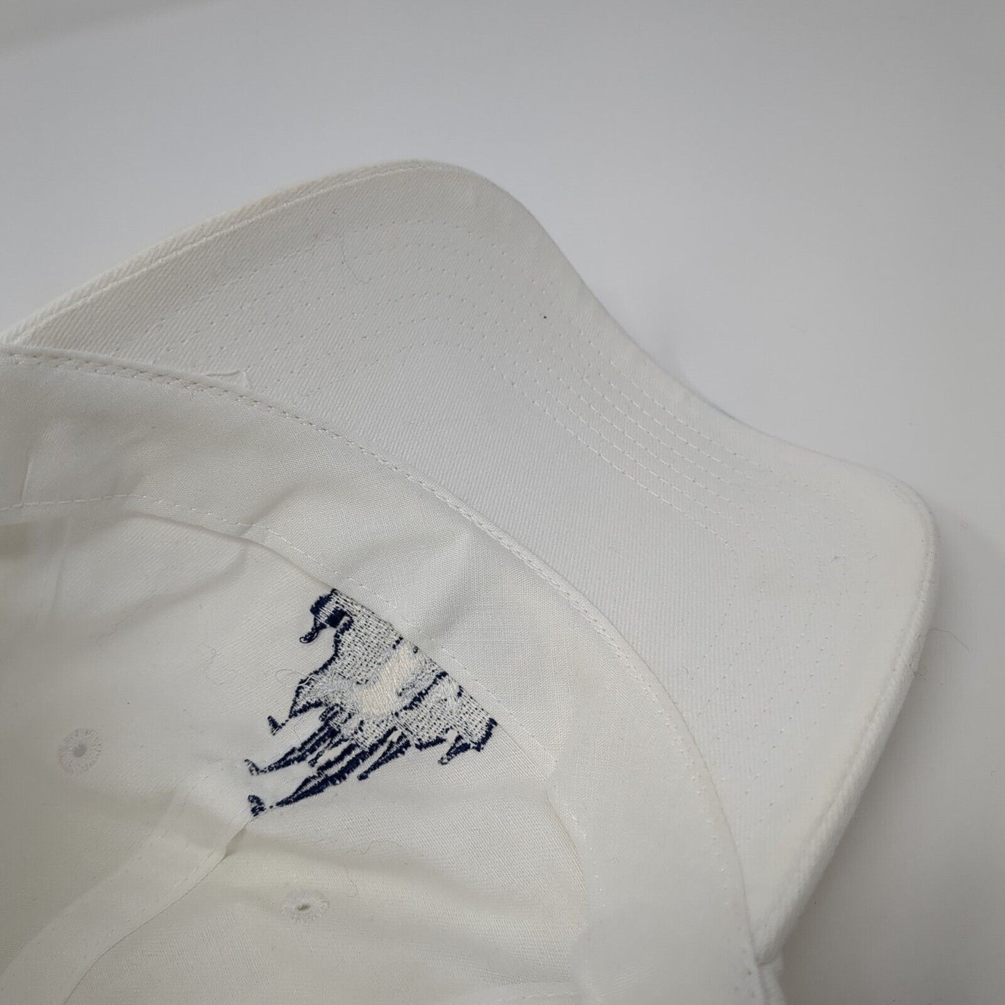 Walt & Mickey Silhouette Slideback Hat White One Size Adjustable Disney