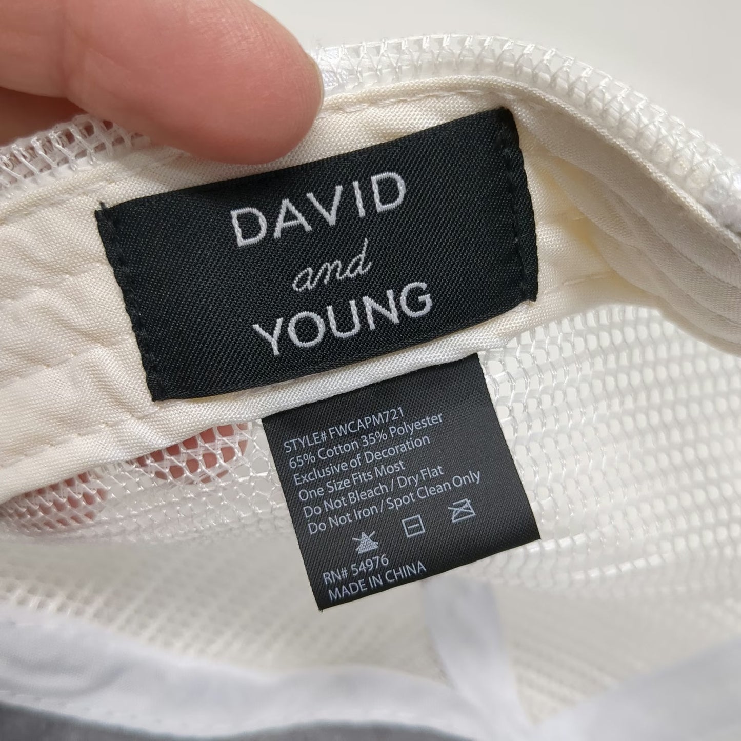 David and Young Trucker Hat Gray One Size Snapback Wolves ASA Mesh Distressed